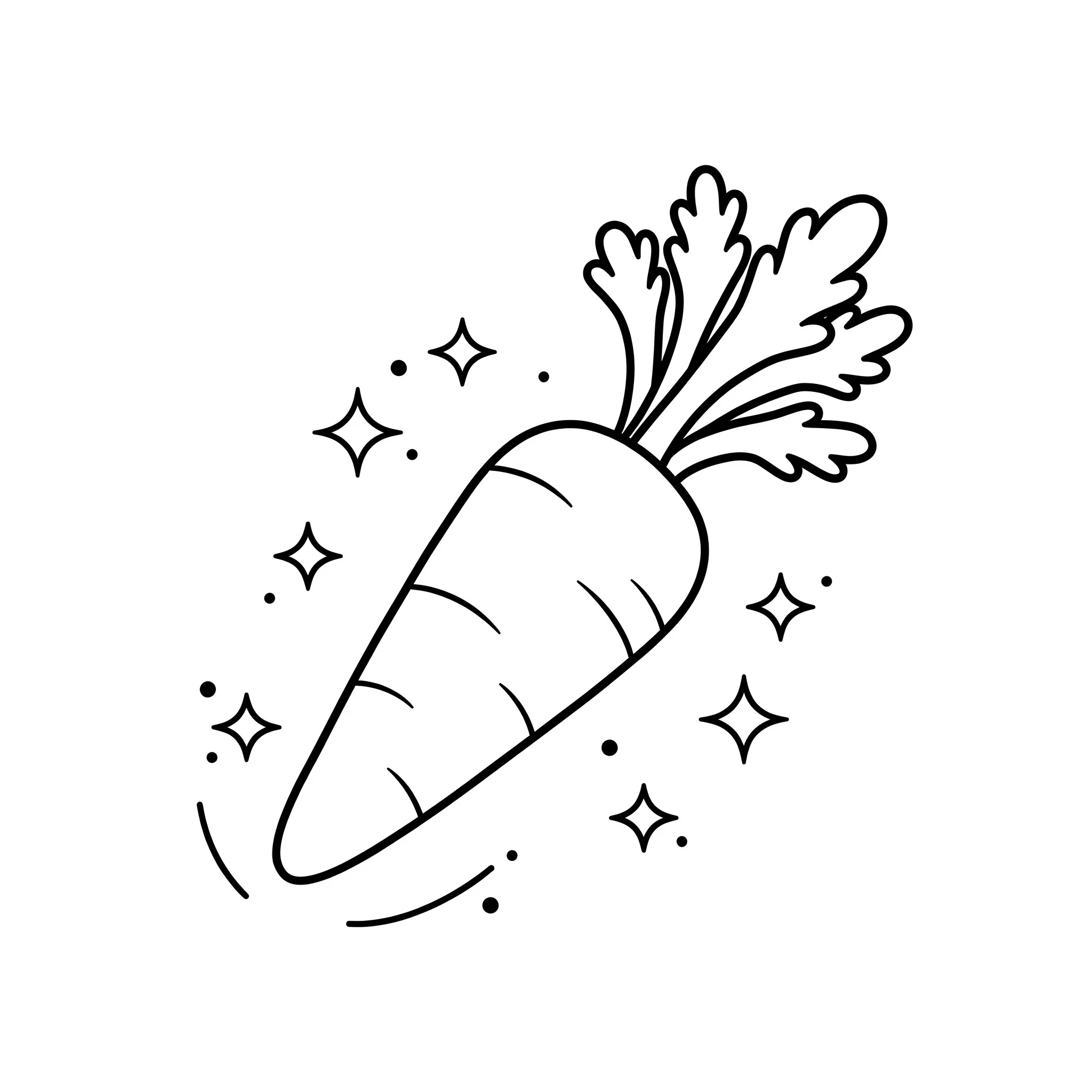 coloriage Carotte et dessin a imprimer