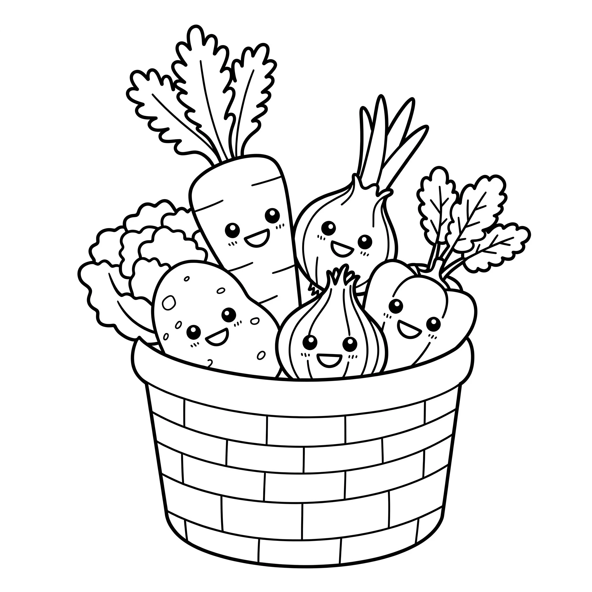 coloriage Carotte pour enfant de 5 ans