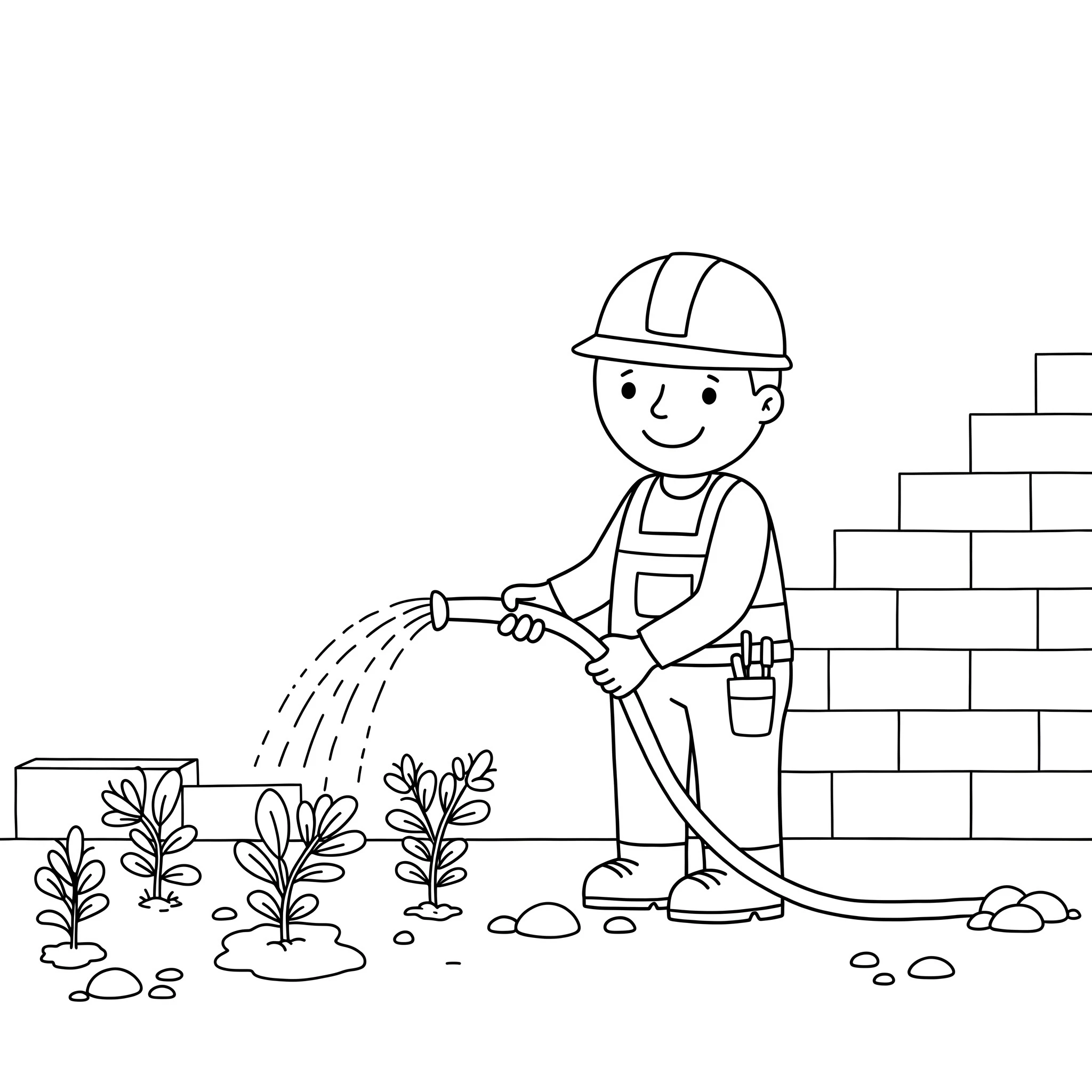 coloriage Chantier à imprimer pour enfant de 8 ans