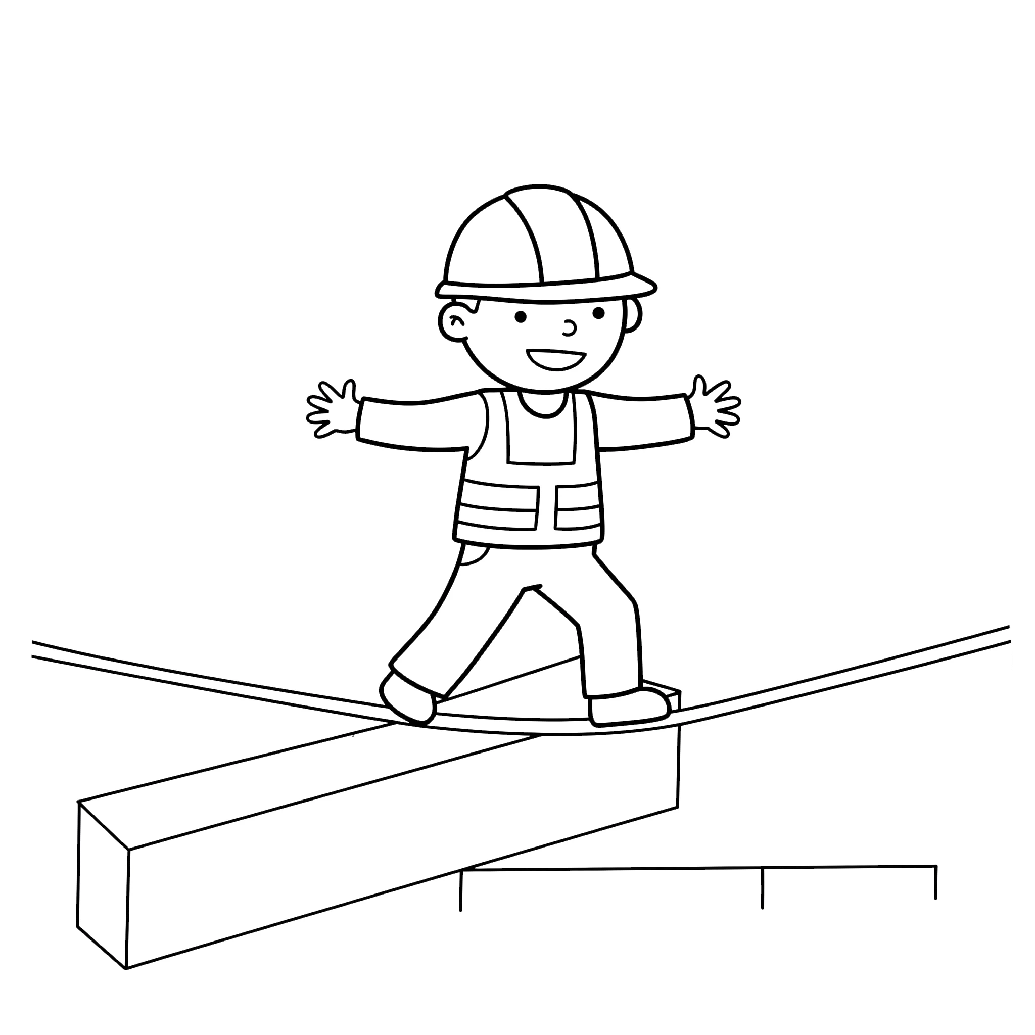imprimer coloriage Chantier pour enfant 1