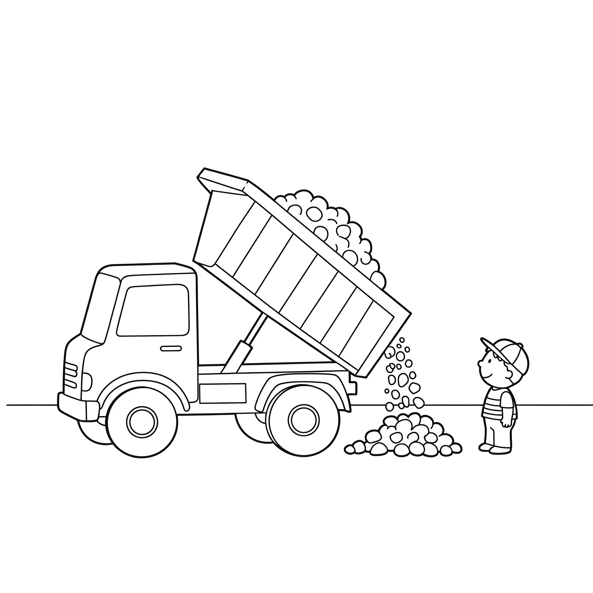 coloriage Chantier pour enfant de 4 ans