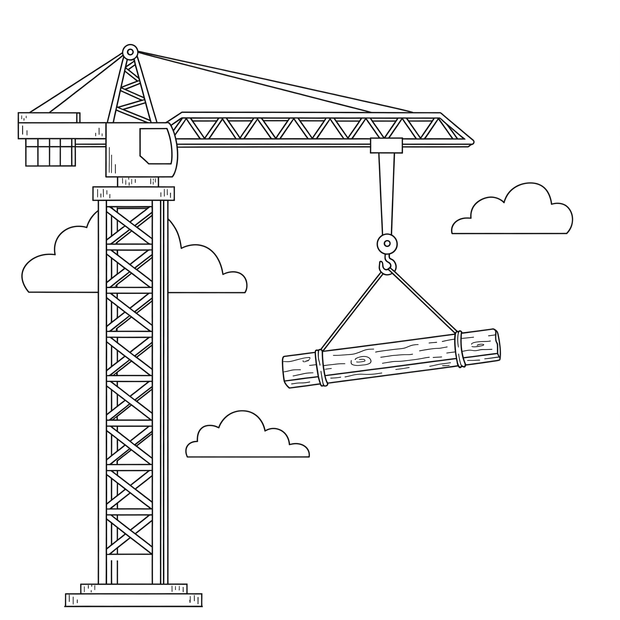 coloriage Chantier gratuit à imprimer