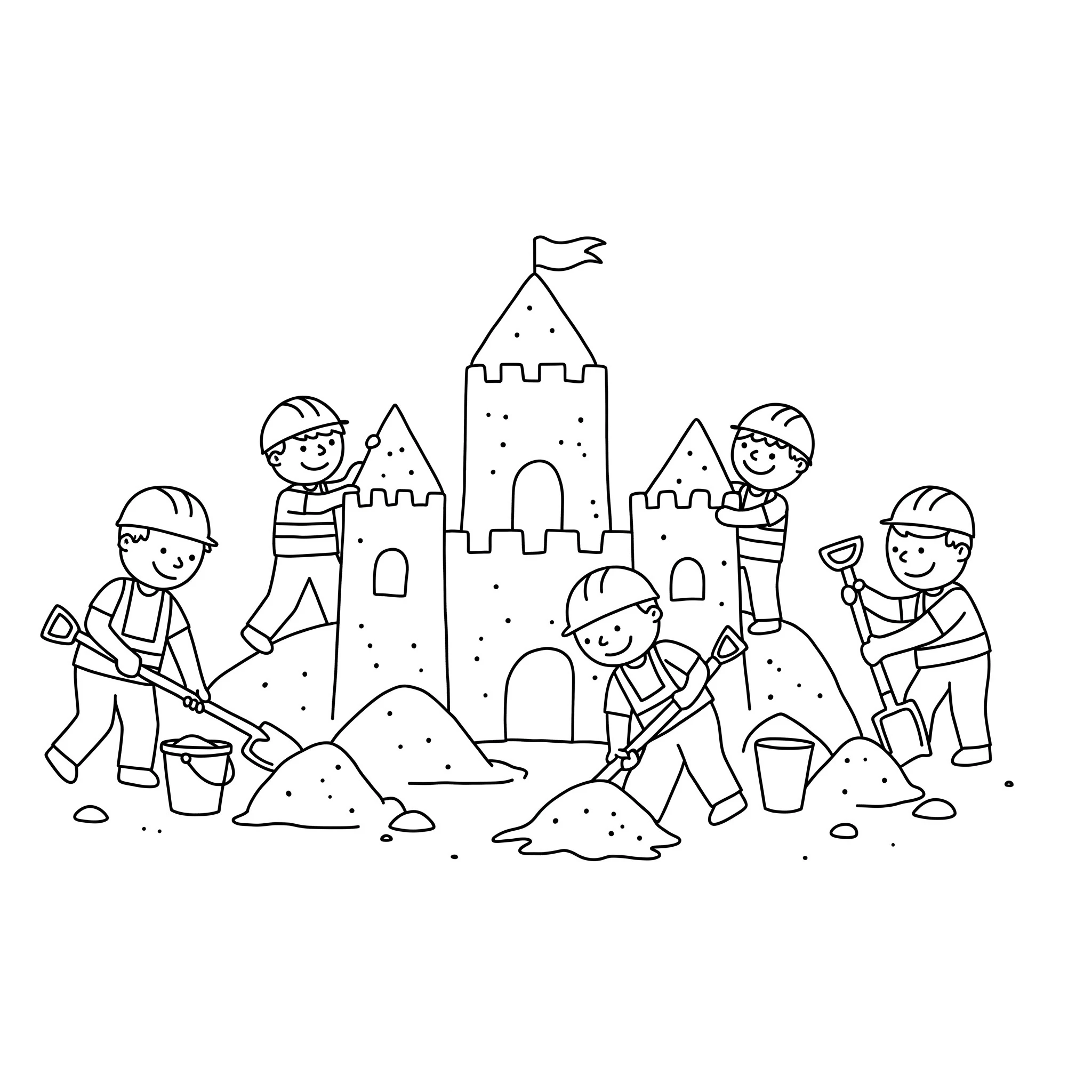 coloriage Chantier pour enfants a imprimer