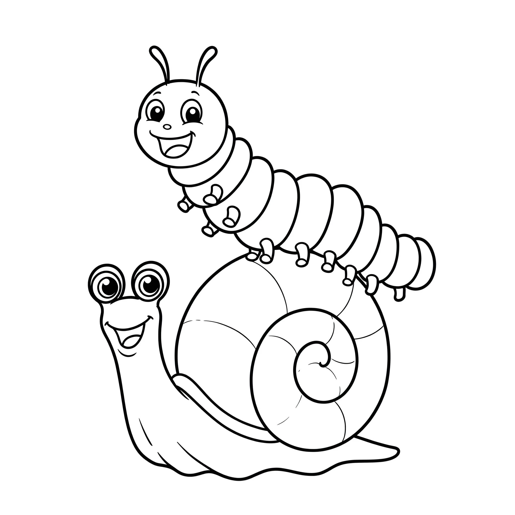coloriage Chenille a imprimer
