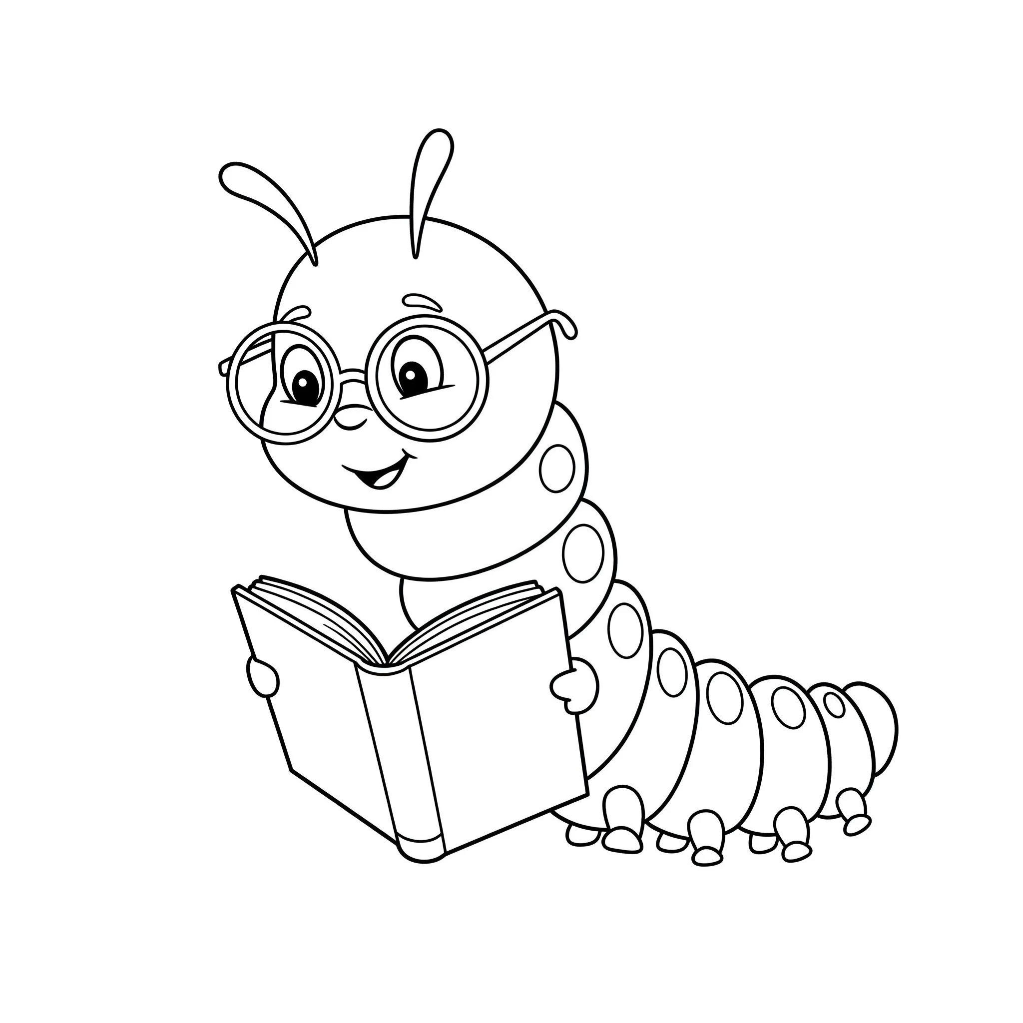 coloriage Chenille pour enfant de 2 ans