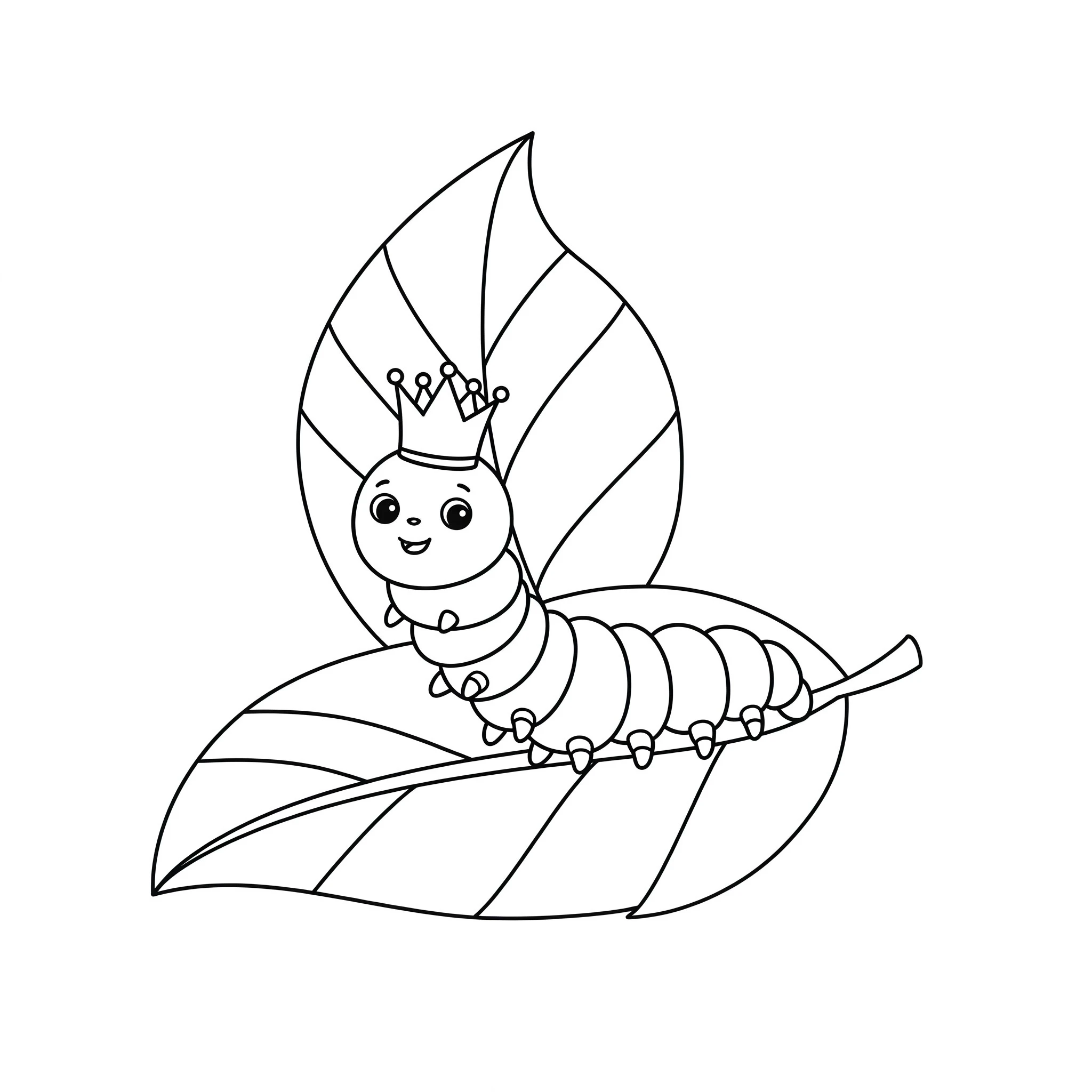 coloriage Chenille pour enfant de 6 ans