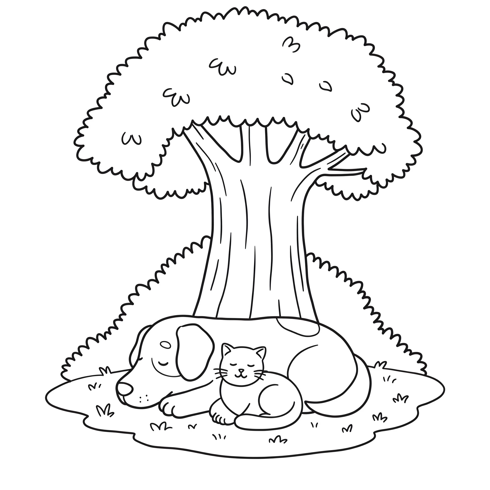 coloriage Chien et Chat et dessin a imprimer