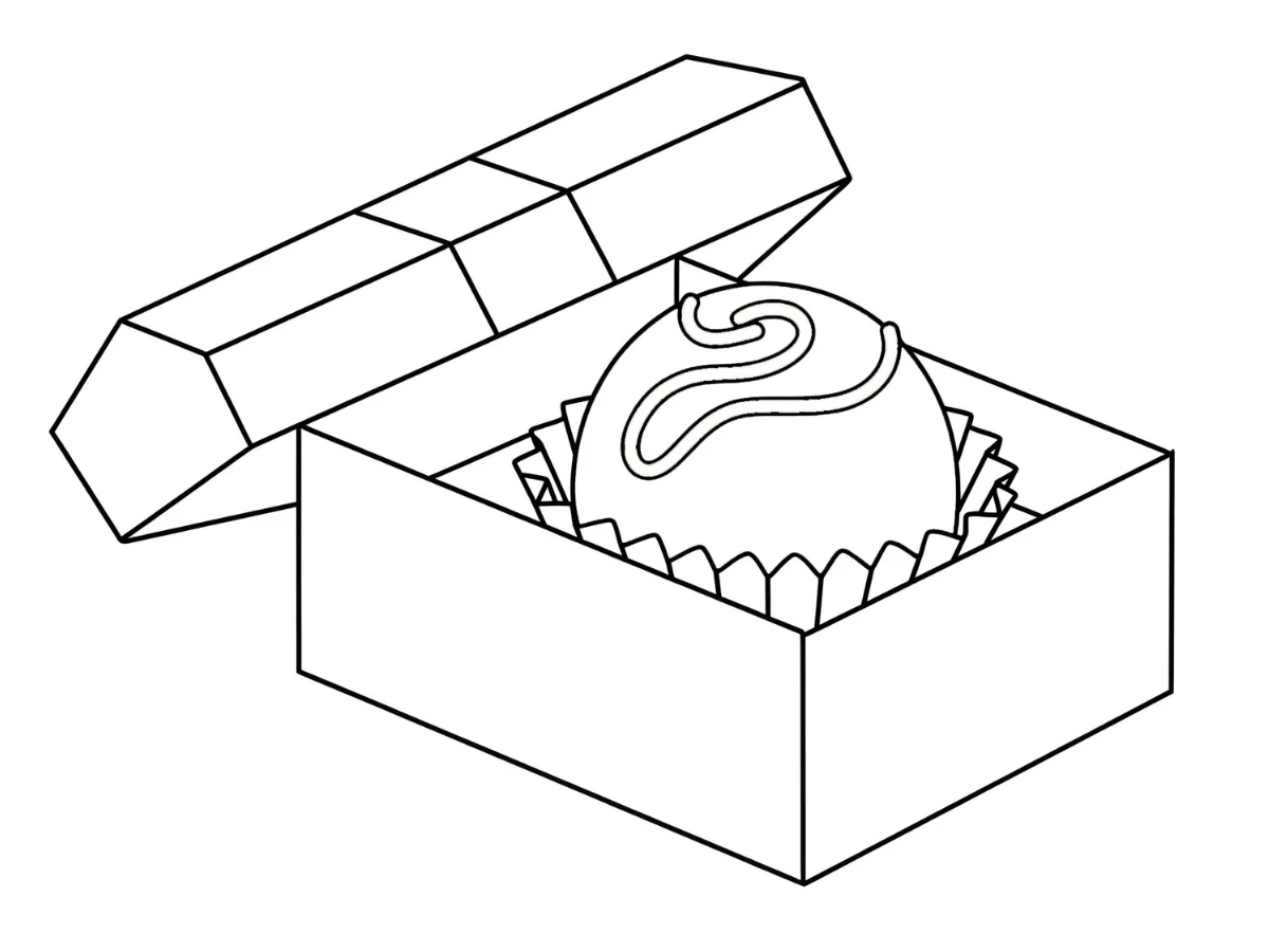 coloriage Chocolat pour enfants a imprimer