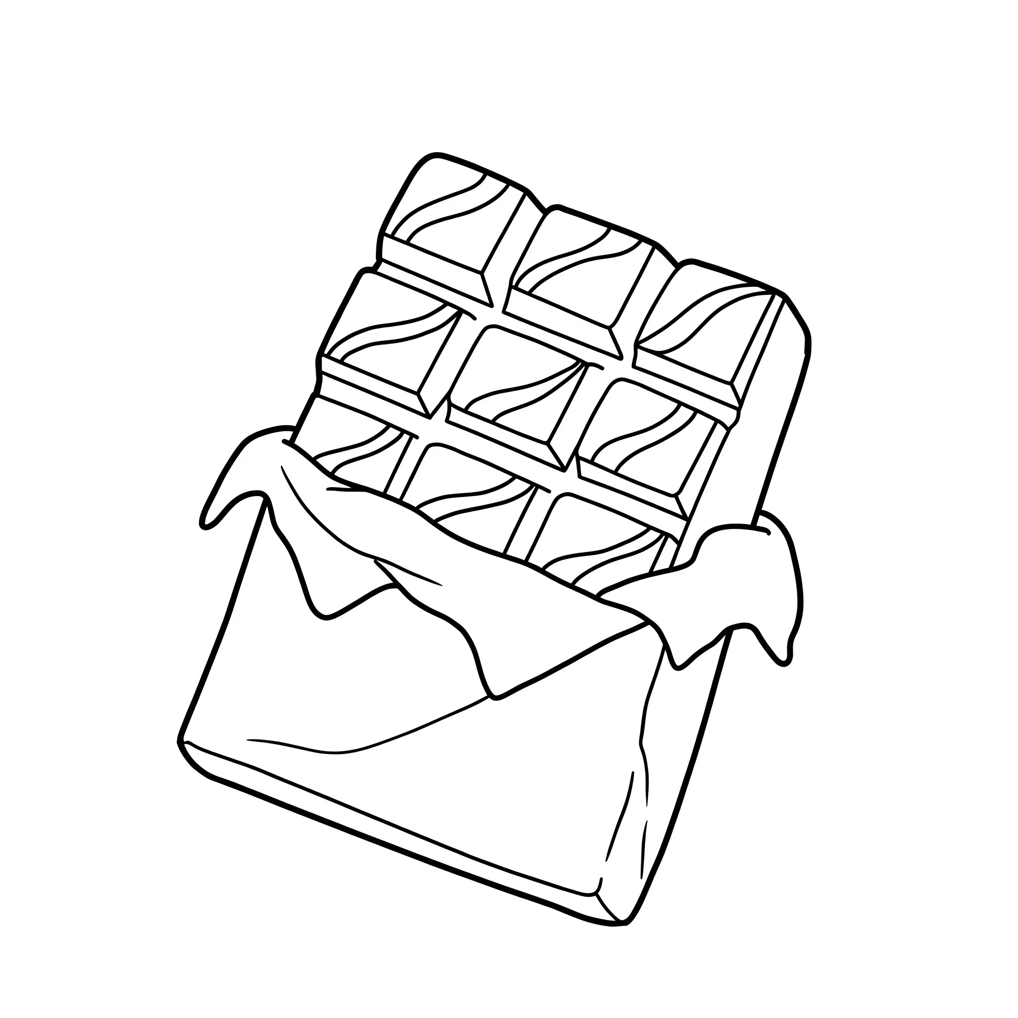 coloriage Chocolat pour enfants à imprimer
