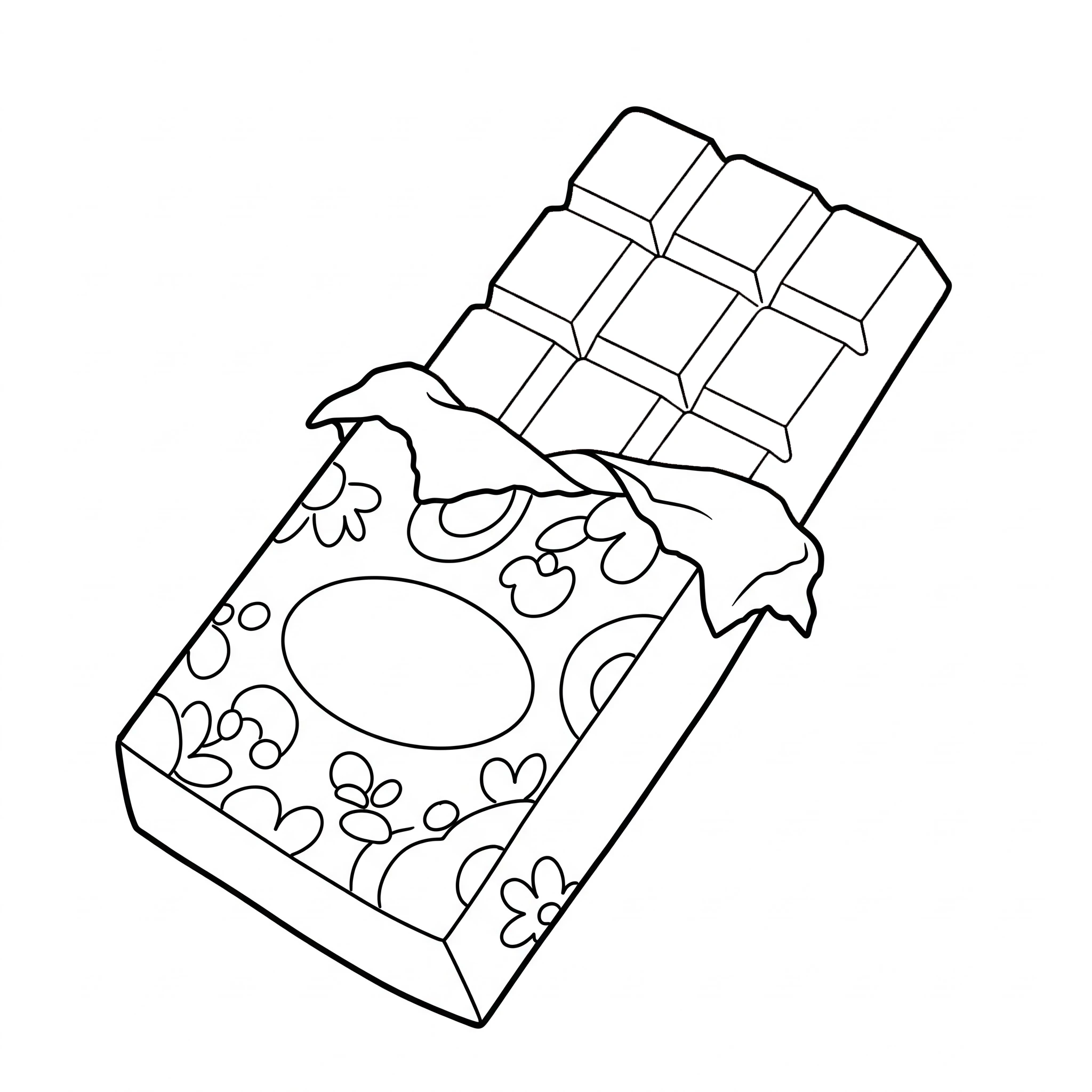 coloriage Chocolat à imprimer pour enfant de 4 ans