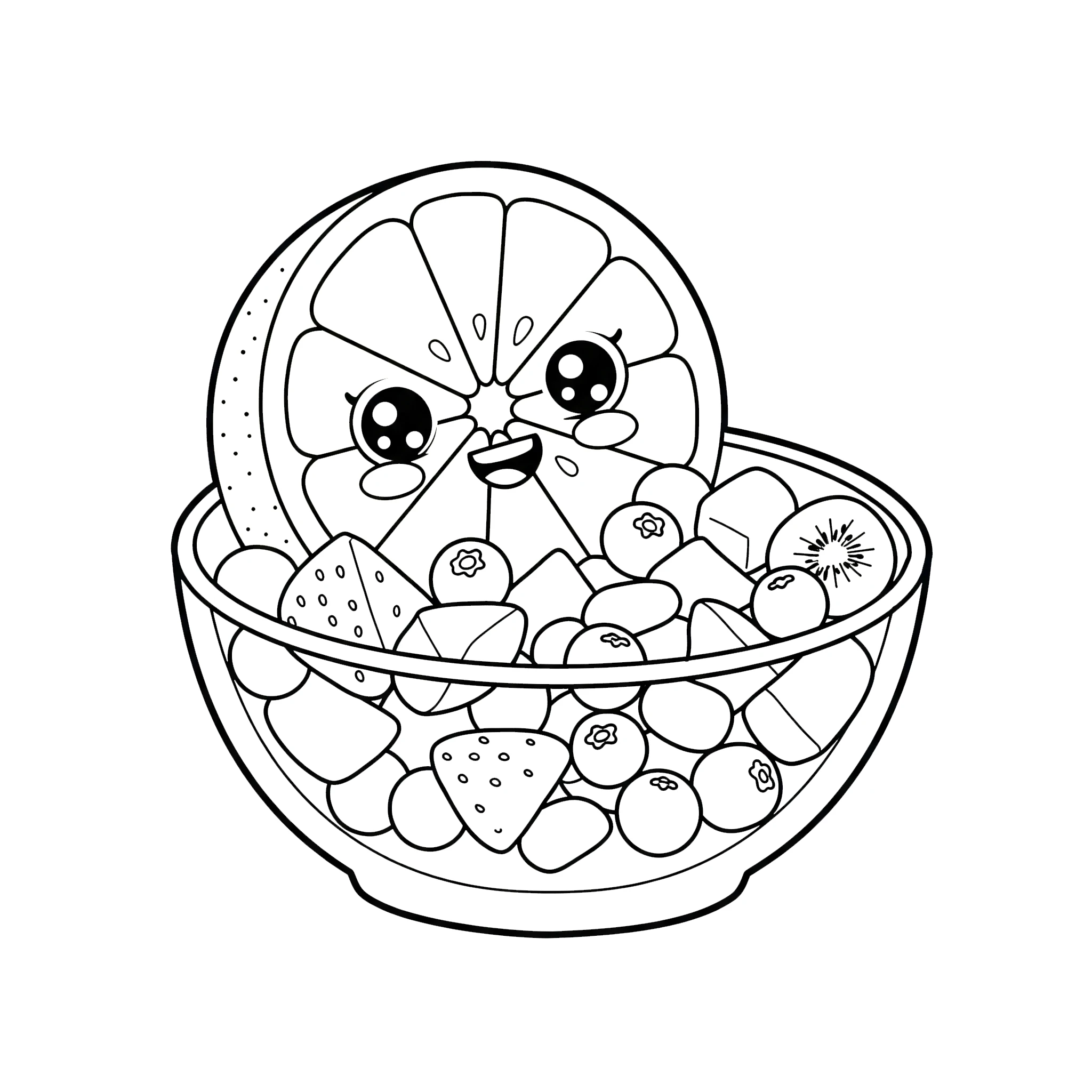 coloriage Citron à imprimer pour enfant de 3 ans