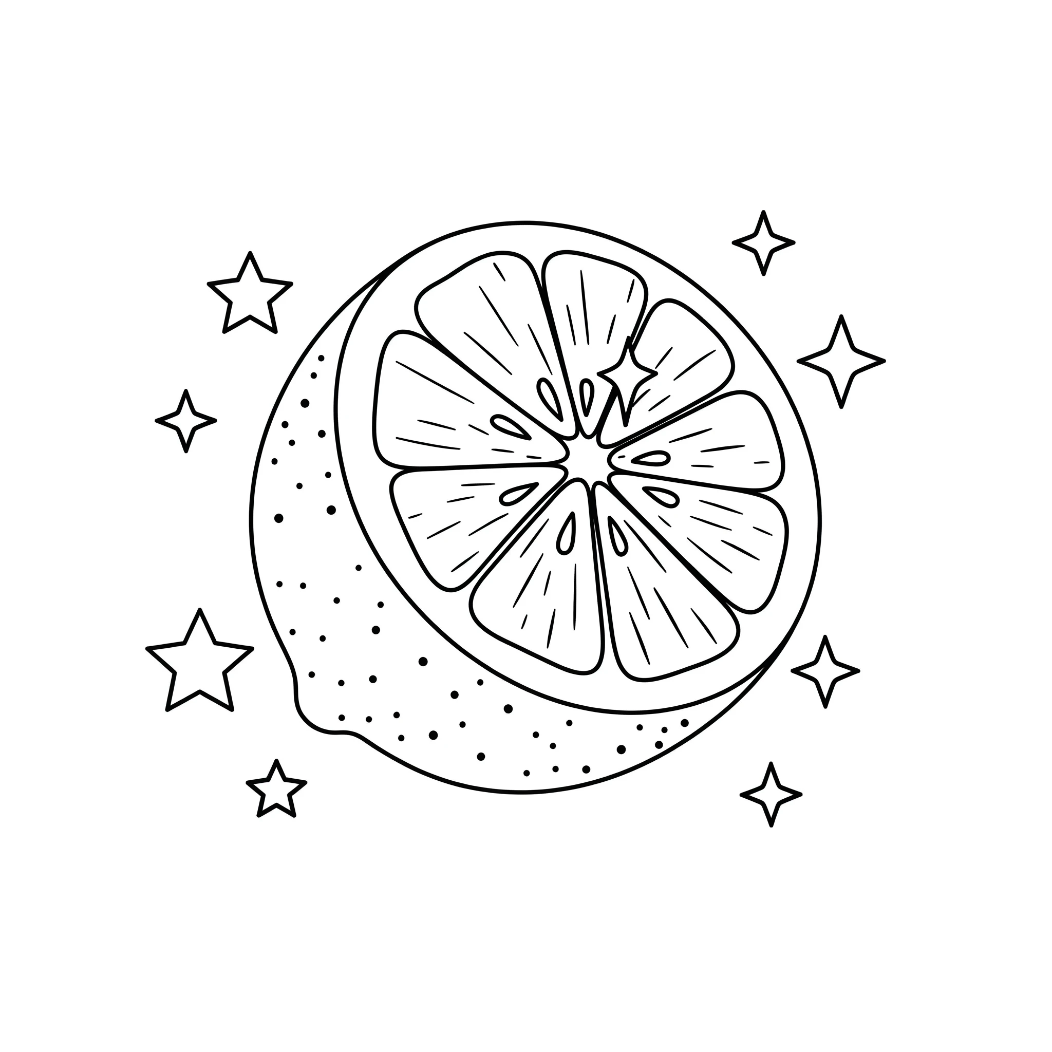 imprimer coloriage Citron pour enfant