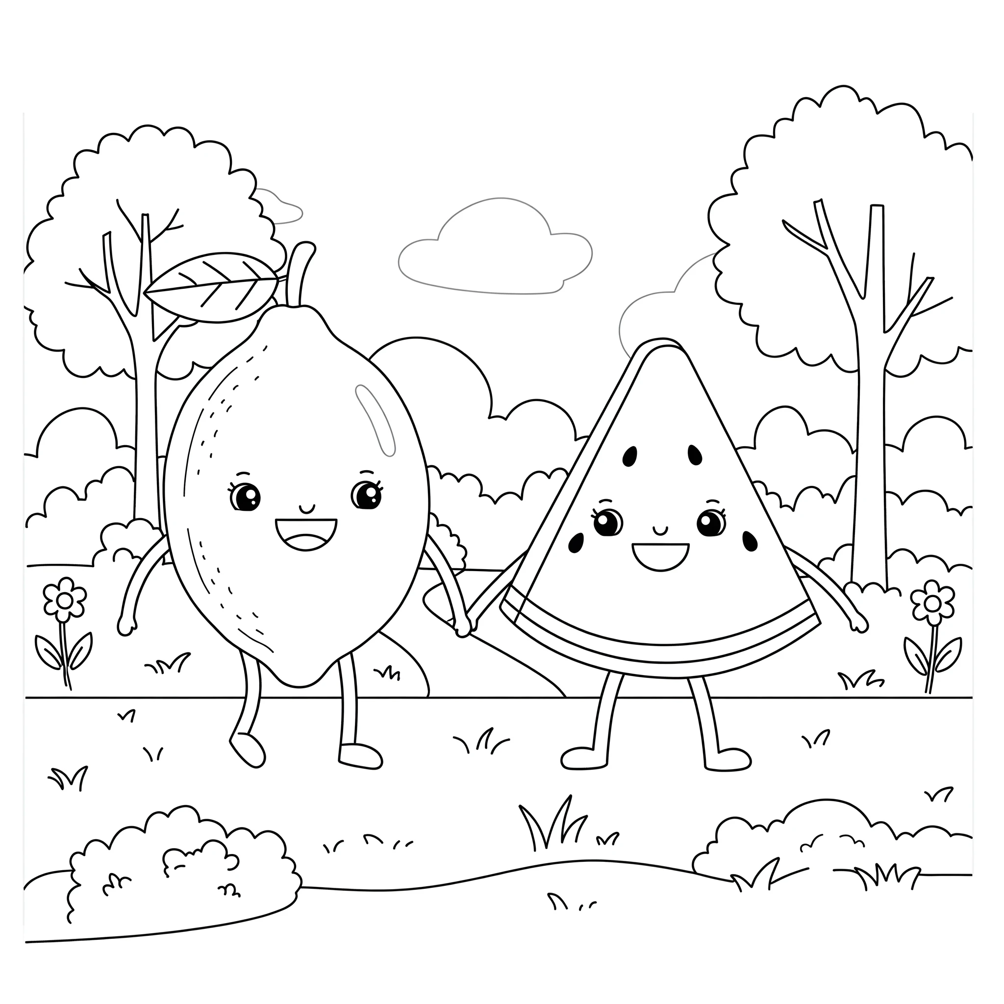 imprimer coloriage Citron pour enfant 1