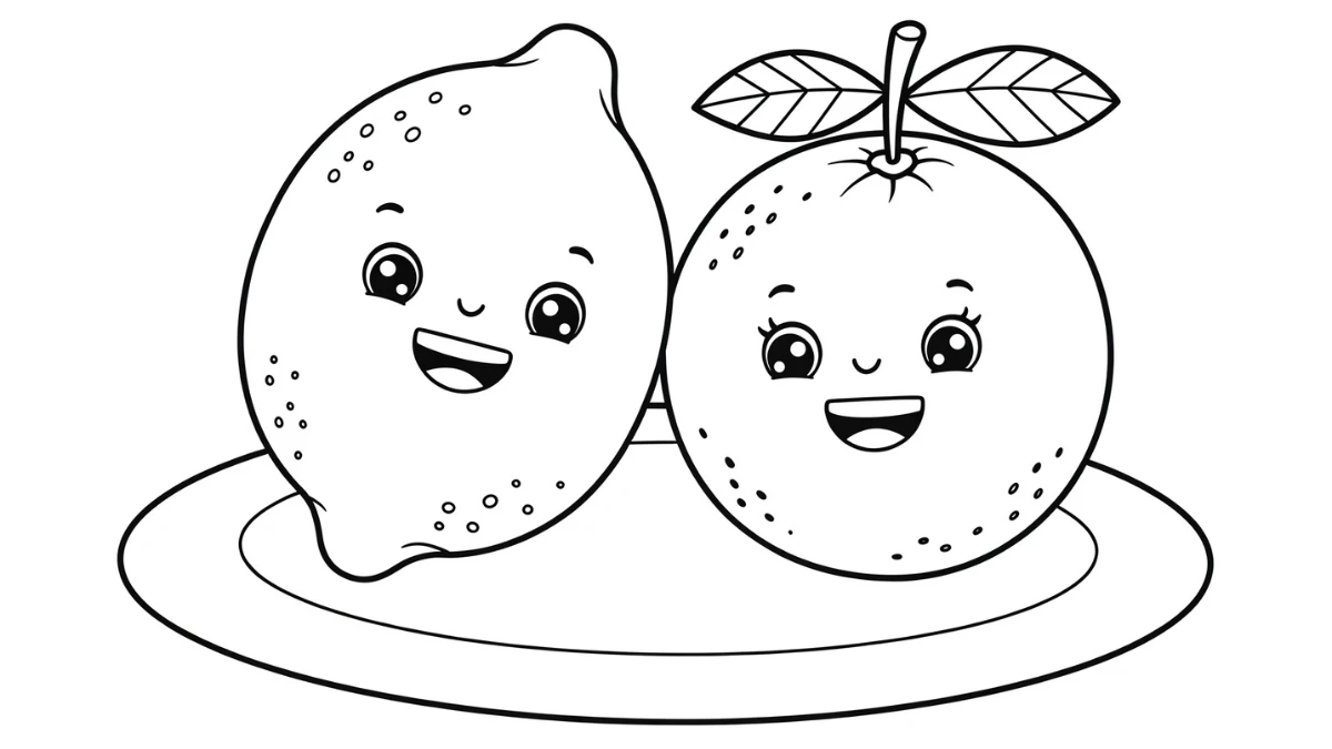 télécharger coloriage Citron gratuit