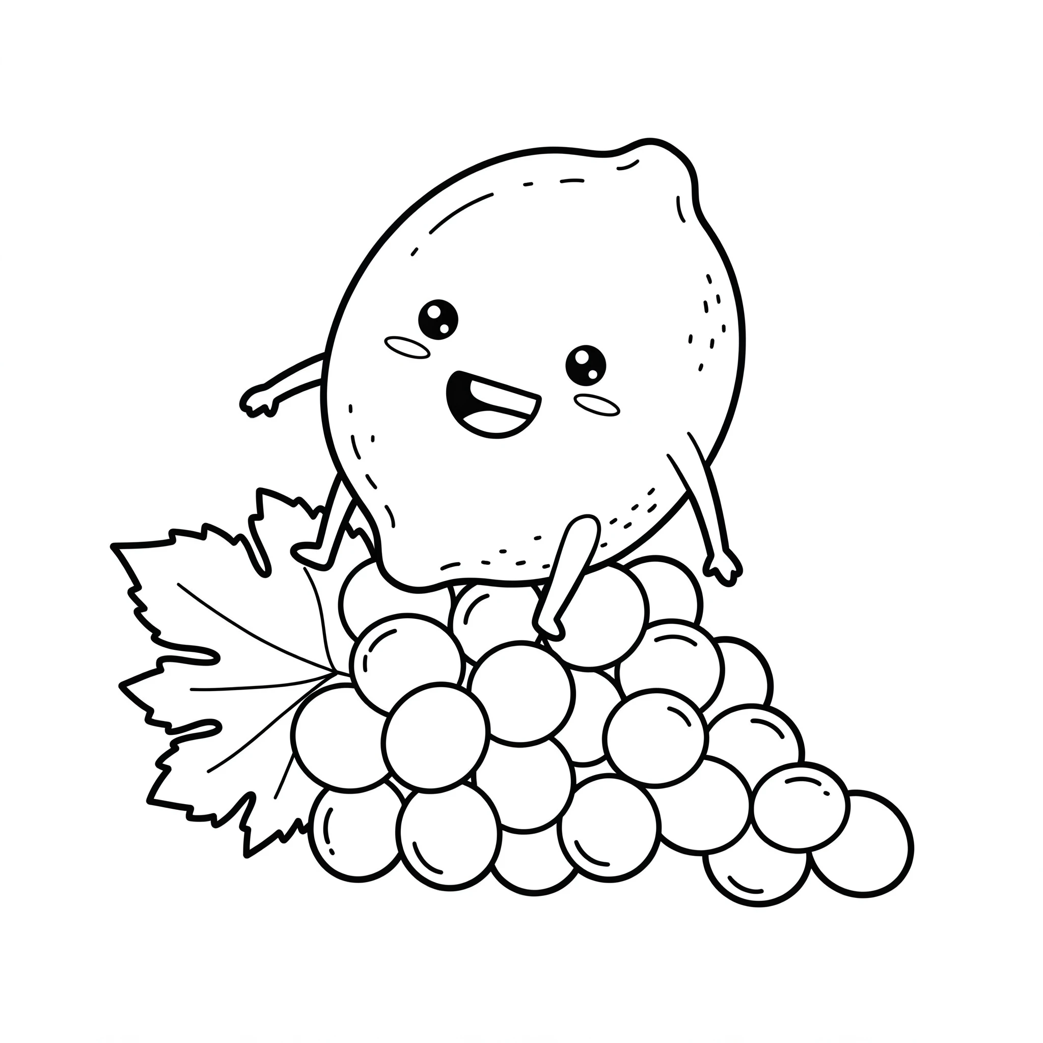 coloriage Citron gratuit en ligne