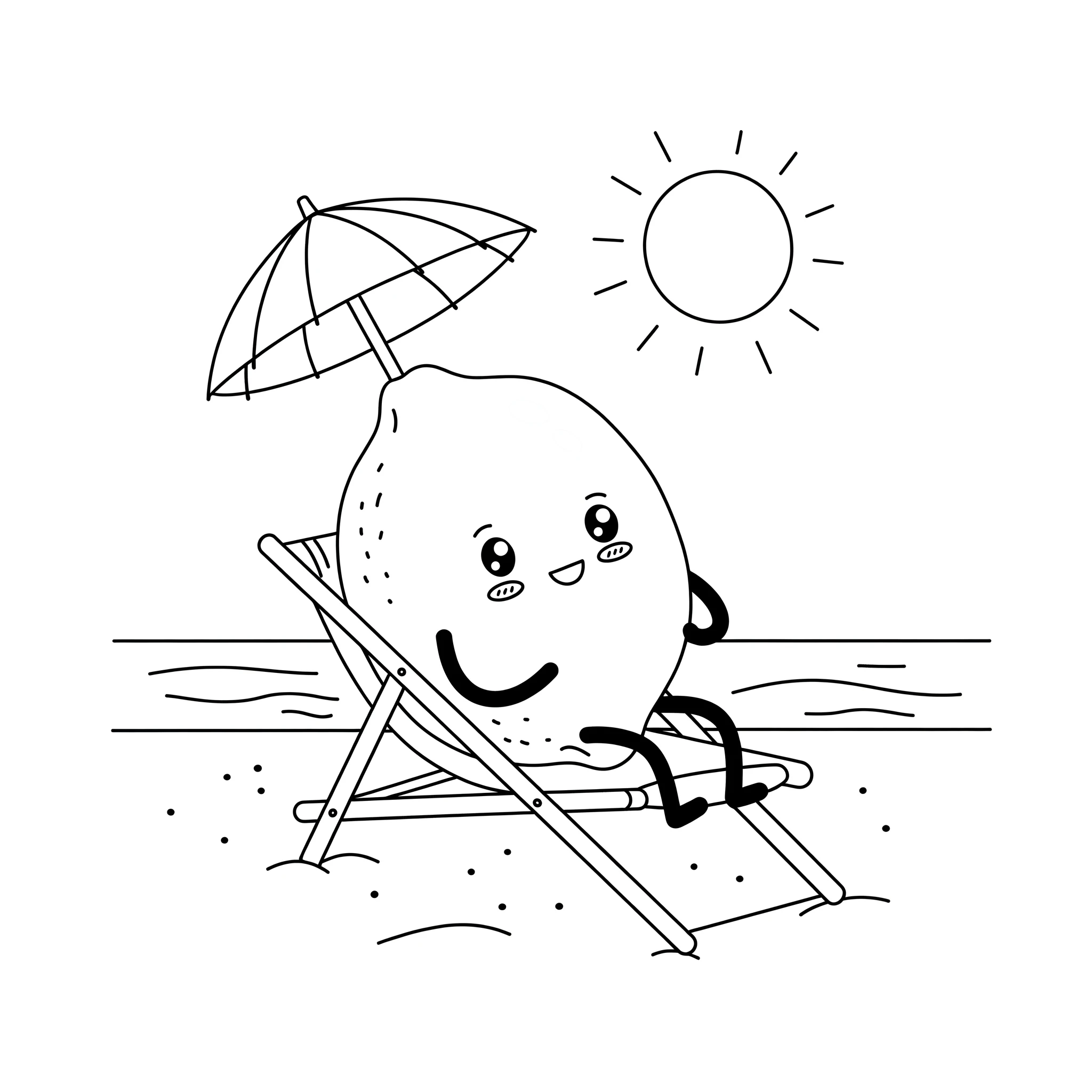 télécharger coloriage Citron gratuit 2