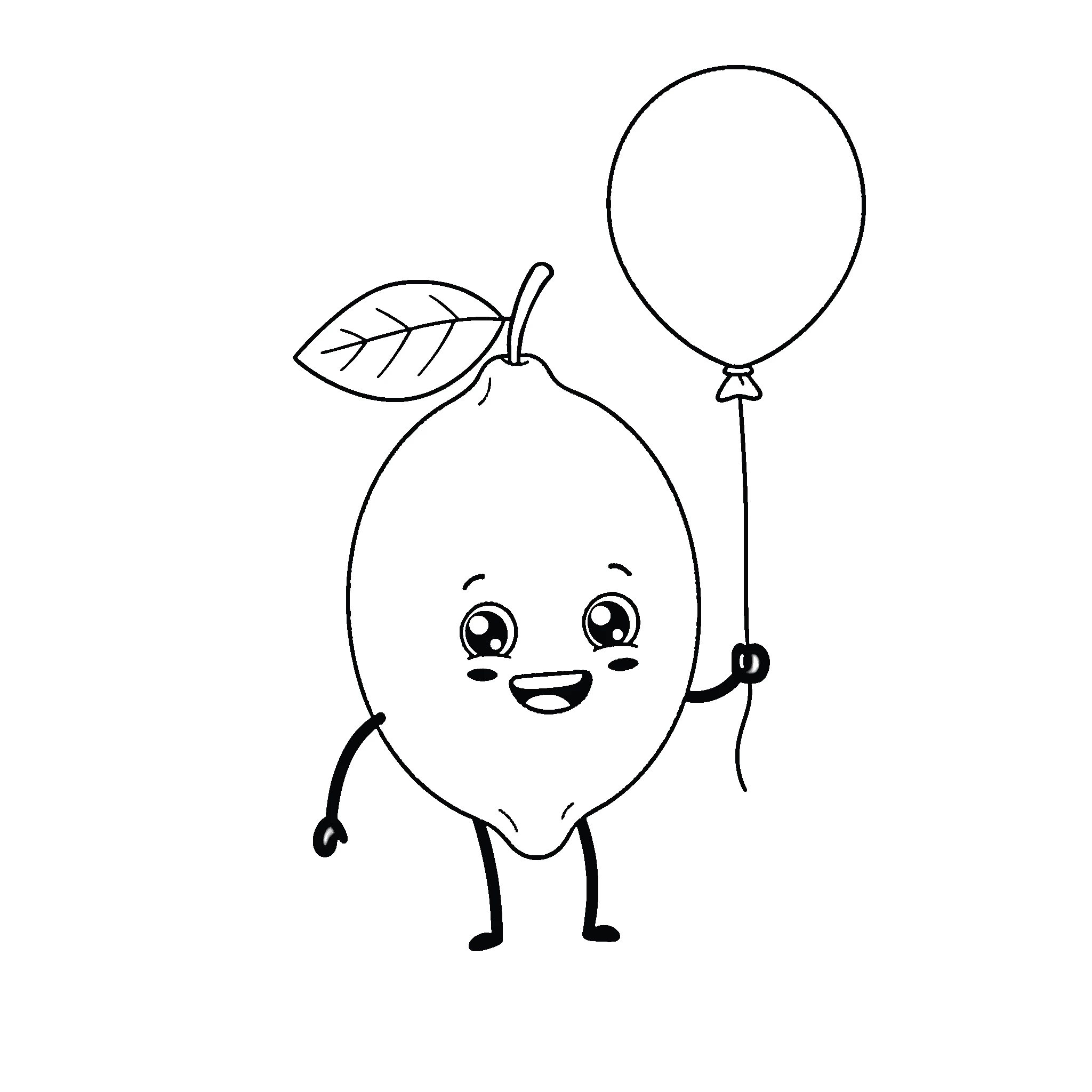 coloriage Citron à imprimer a4