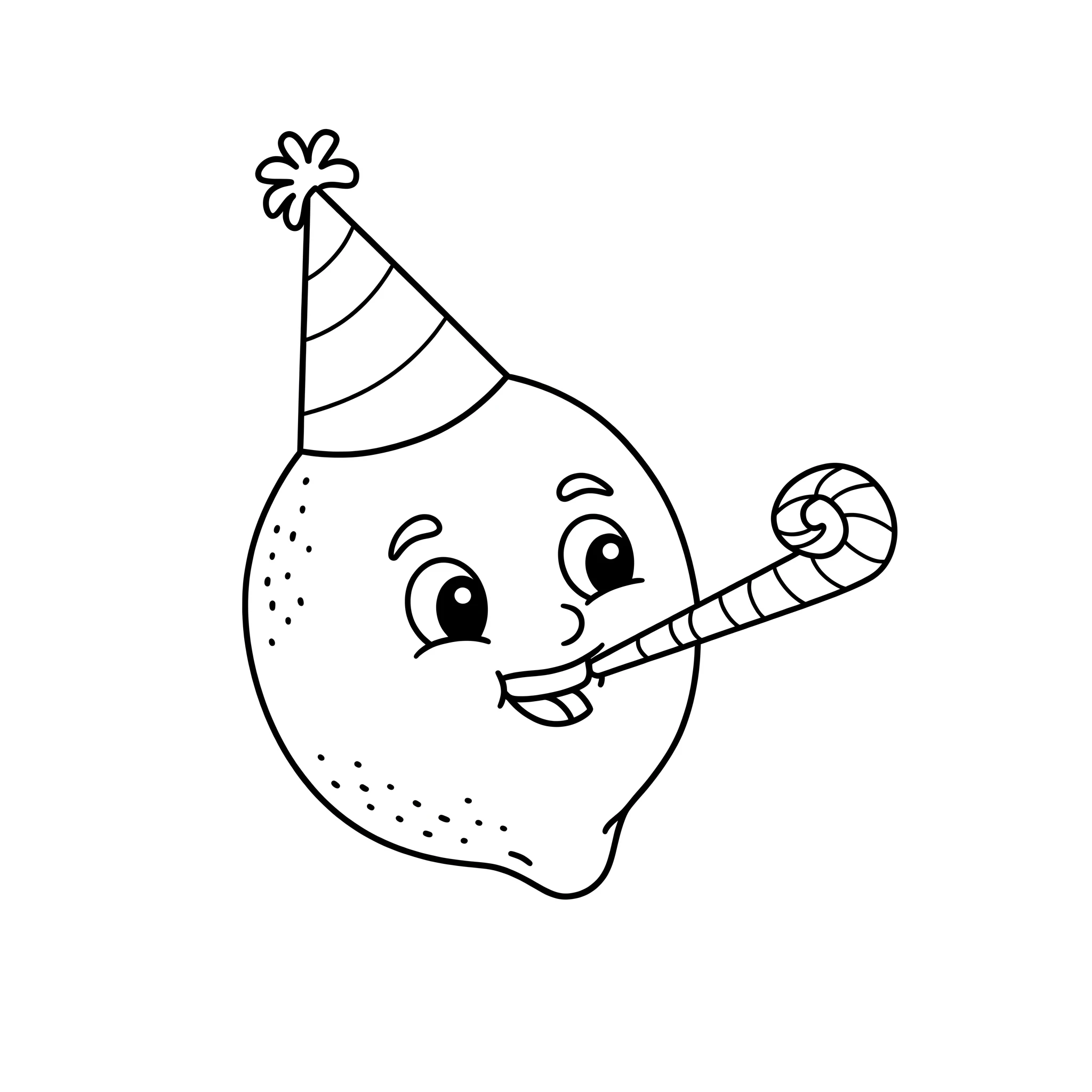 coloriage Citron à imprimer pour enfant de 8 ans 2