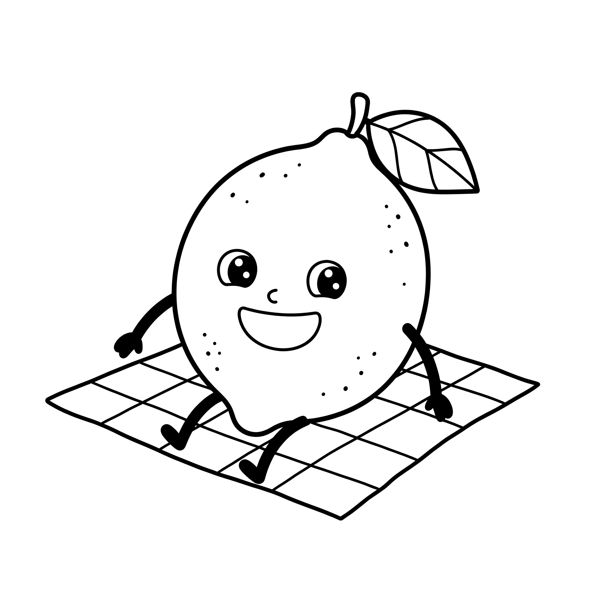 imprimer coloriage Citron gratuit
