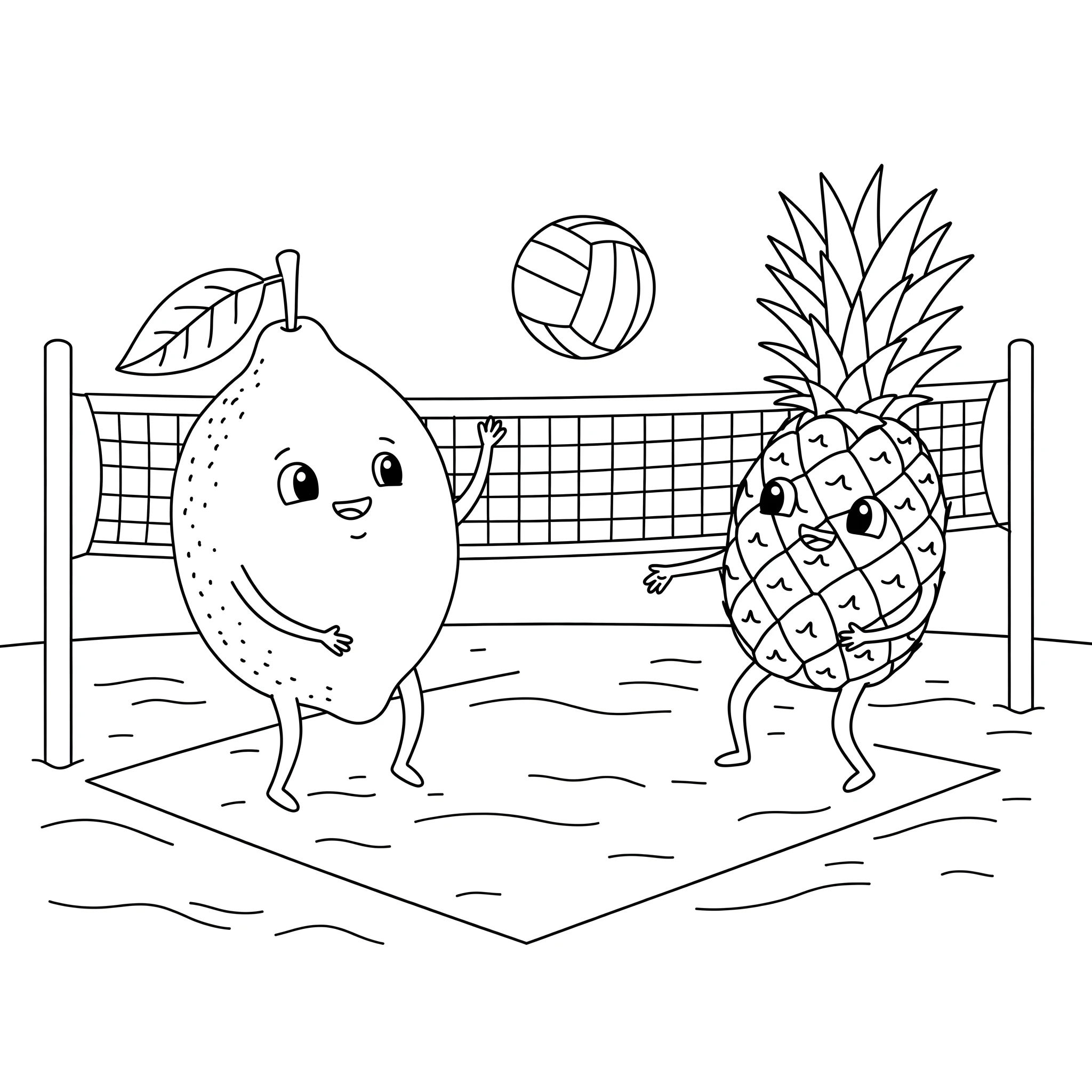 coloriage Citron pour enfants à imprimer