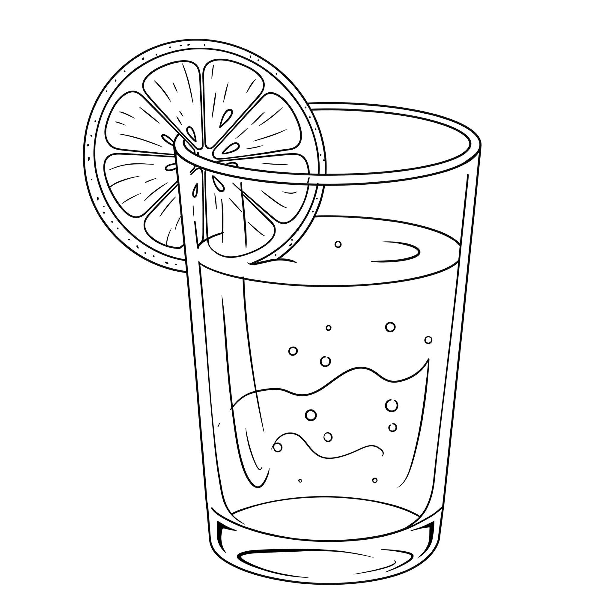 coloriage Citron à imprimer pour enfant de 7 ans