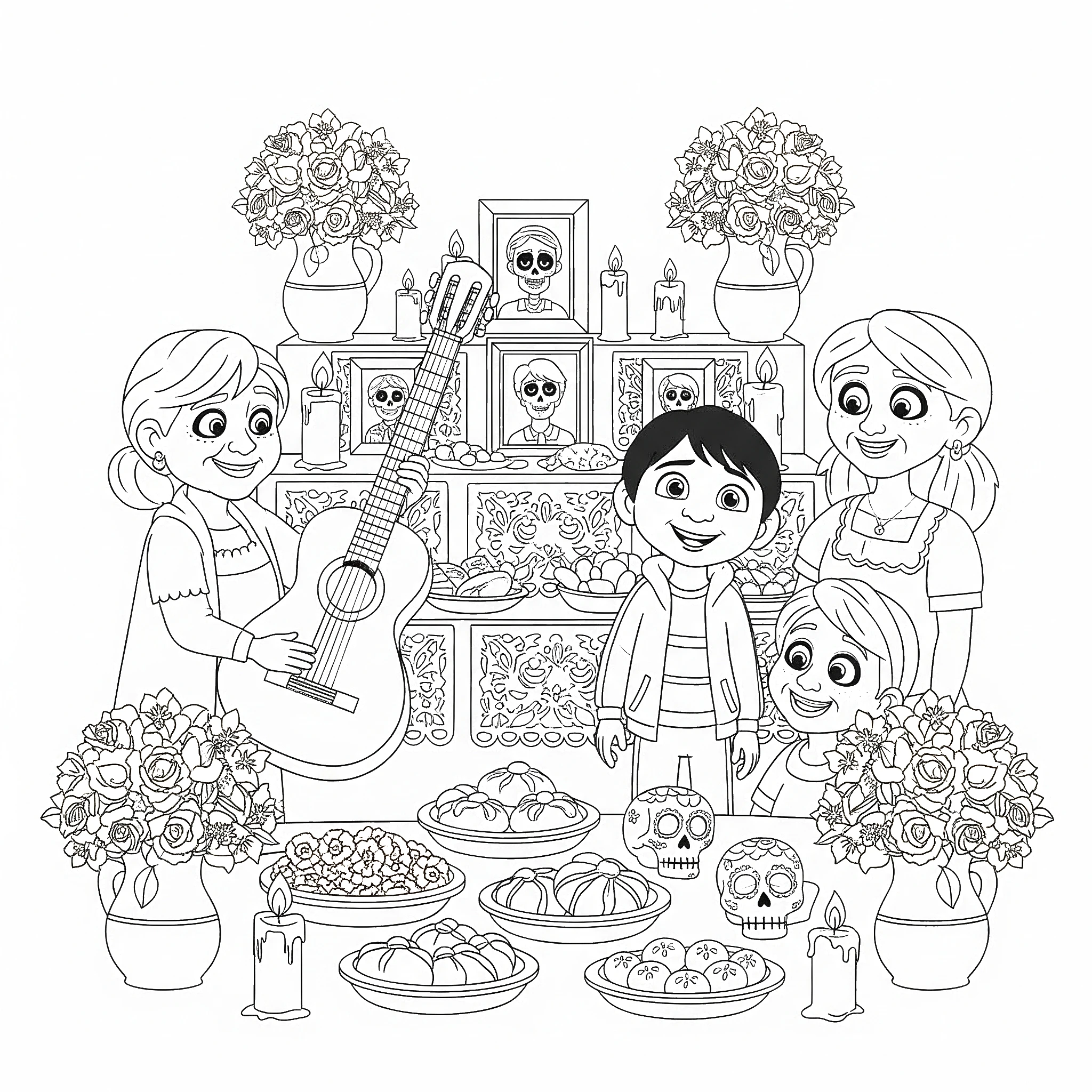 coloriage Coco pour enfant gratuit