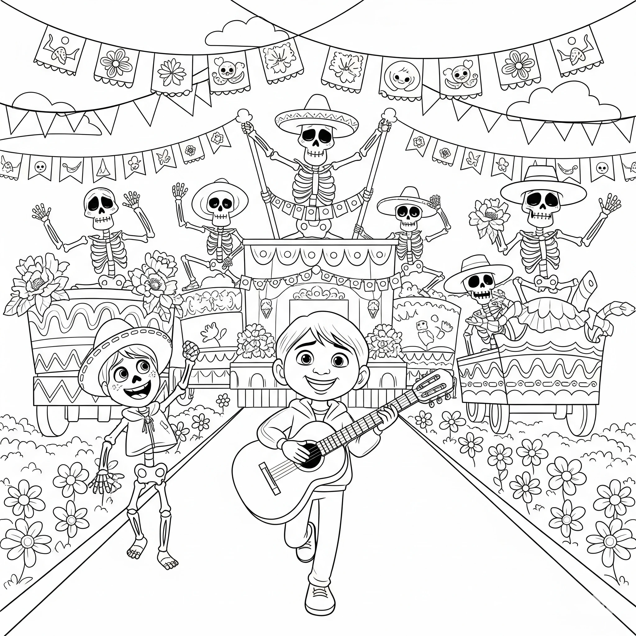 imprimer coloriage Coco