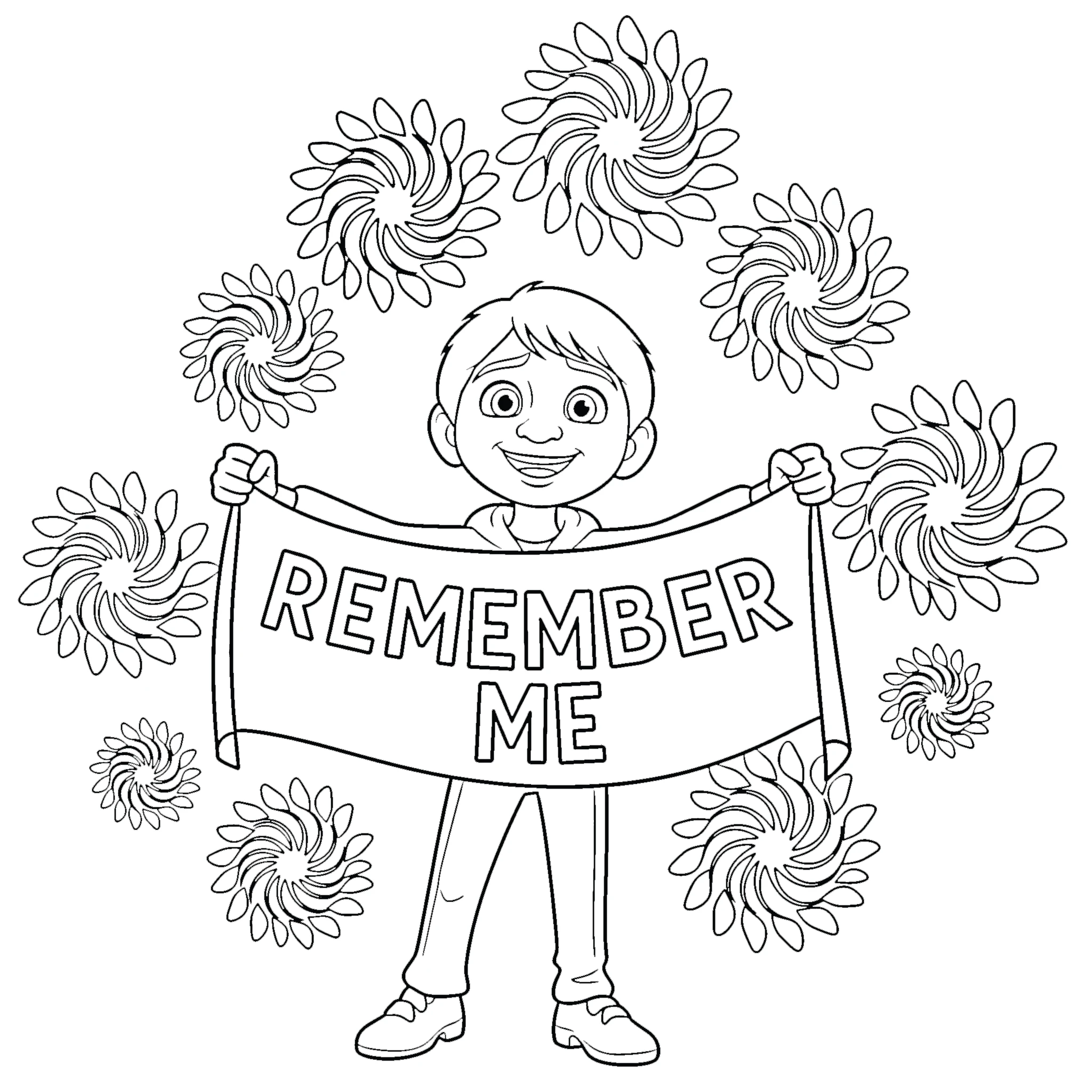 coloriage Coco pour enfant de 2 ans