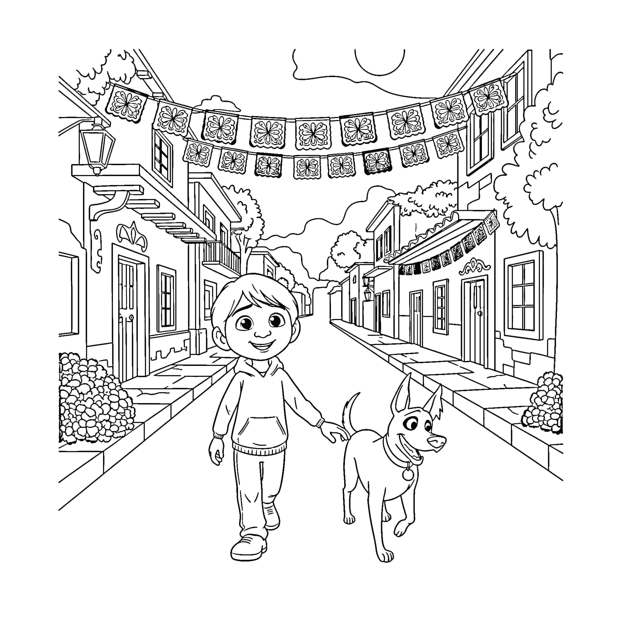 coloriage Coco pour enfant de 3 ans