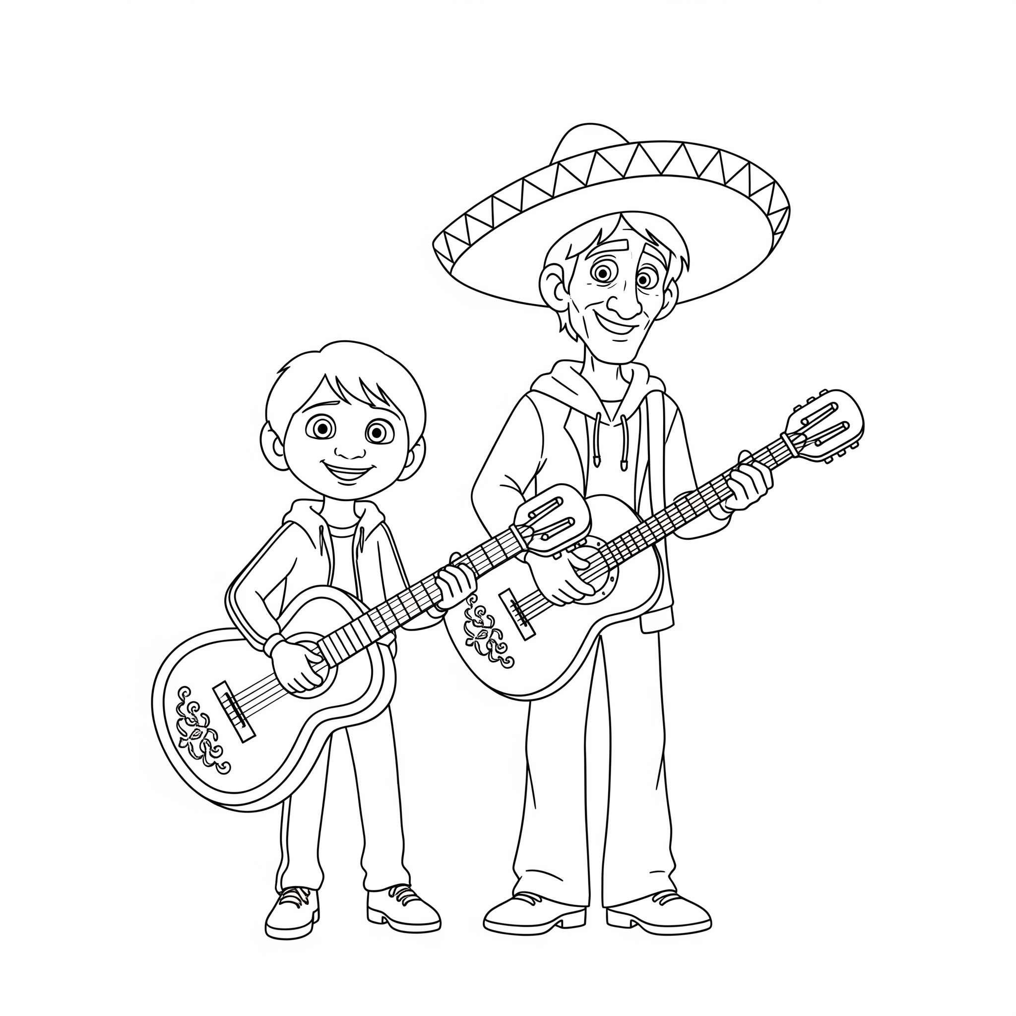 coloriage Coco à imprimer pour enfant de 4 ans