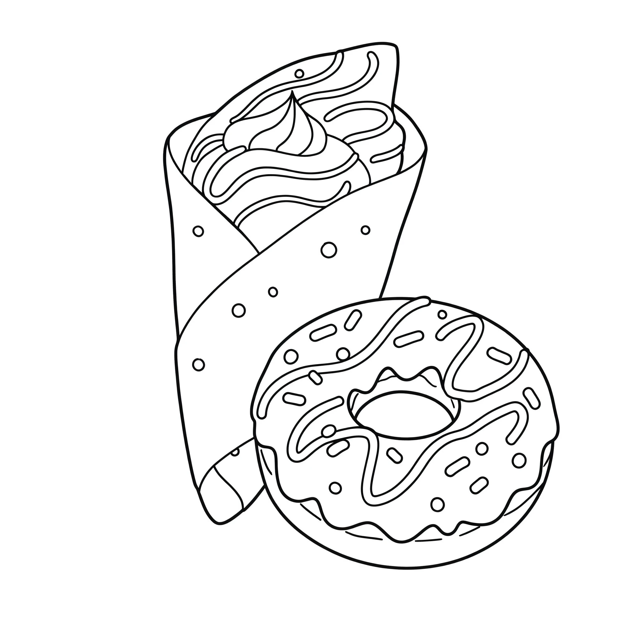 coloriage Crepes a dessiner en ligne