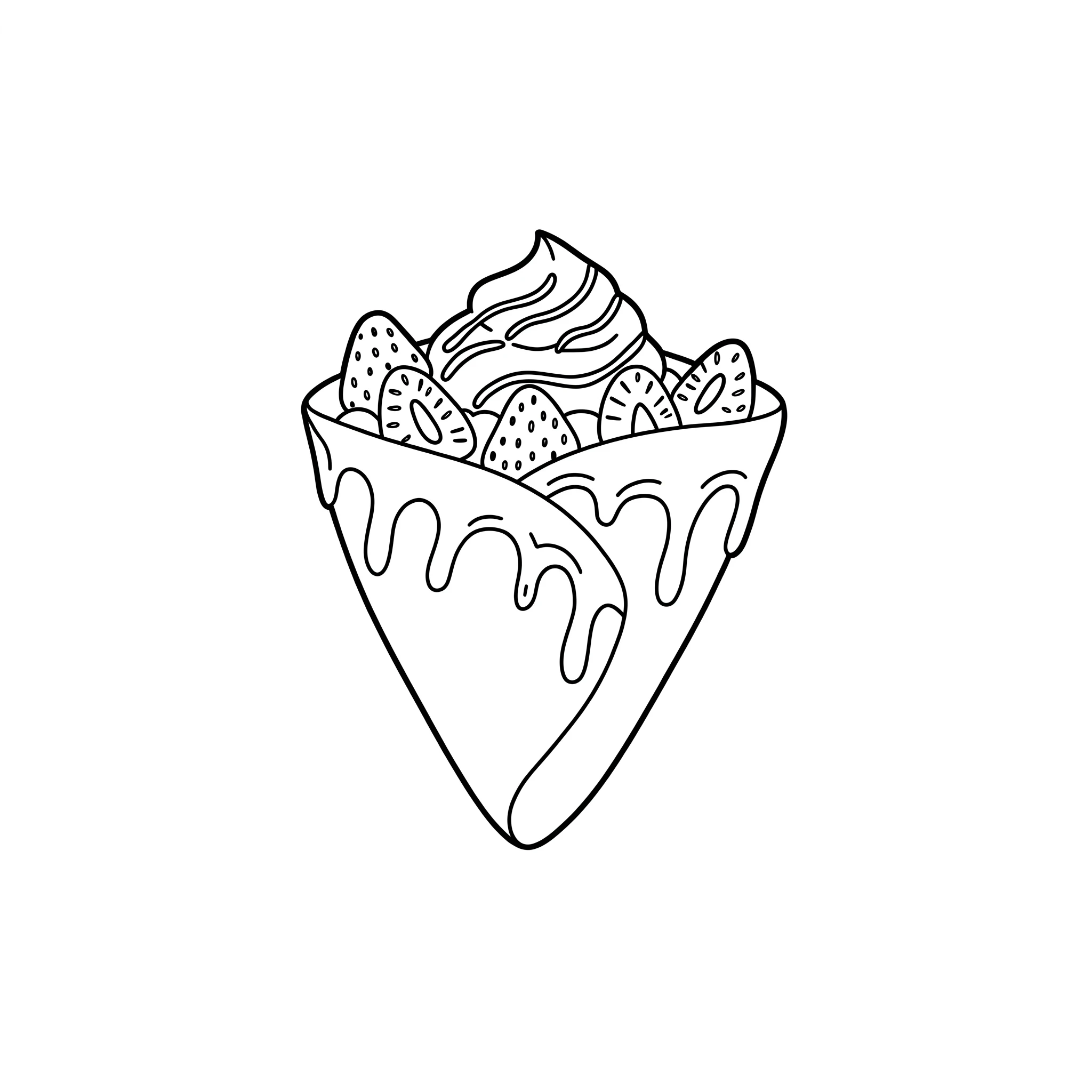 coloriage Crepes pour enfants a imprimer