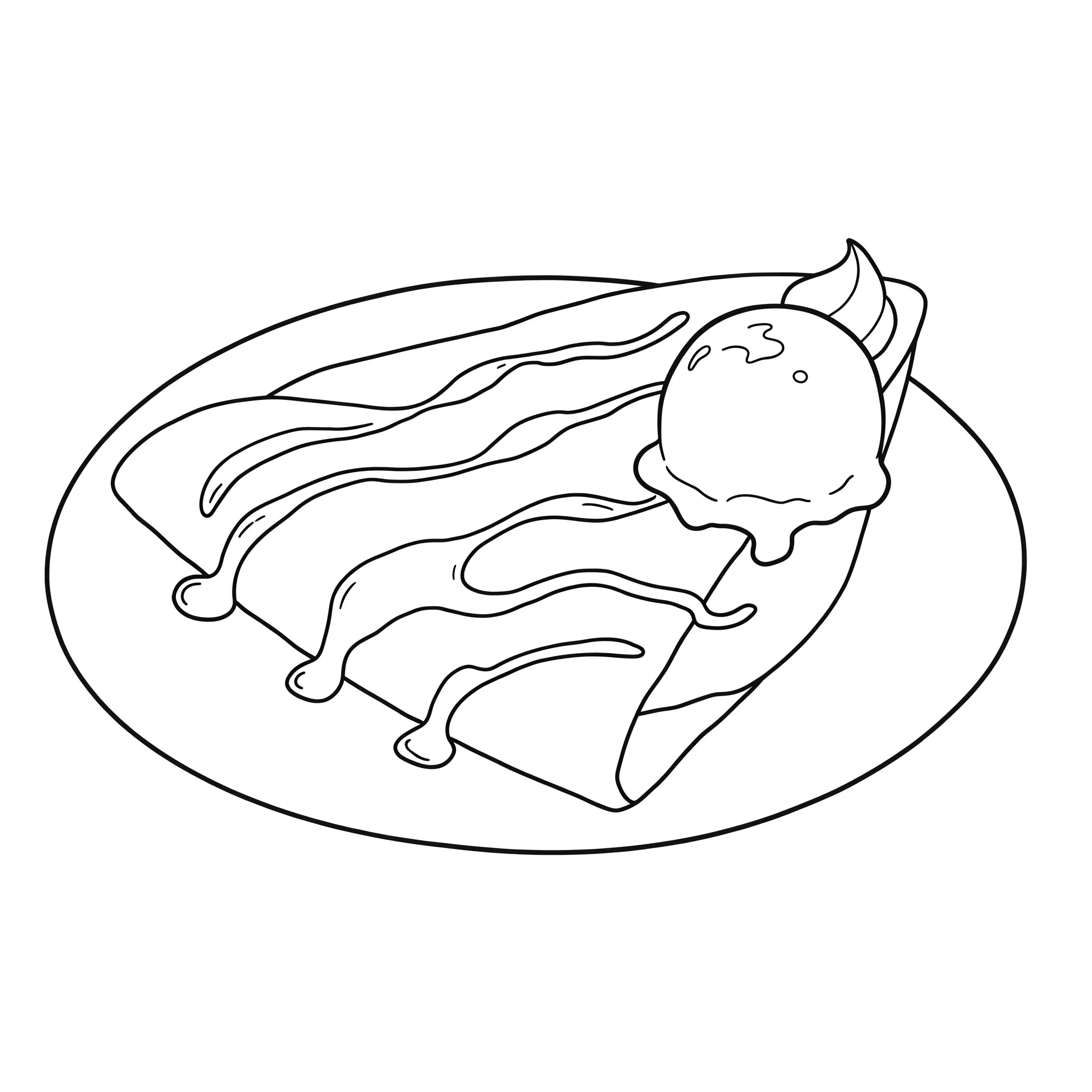 coloriage Crepes pour enfant de 3 ans