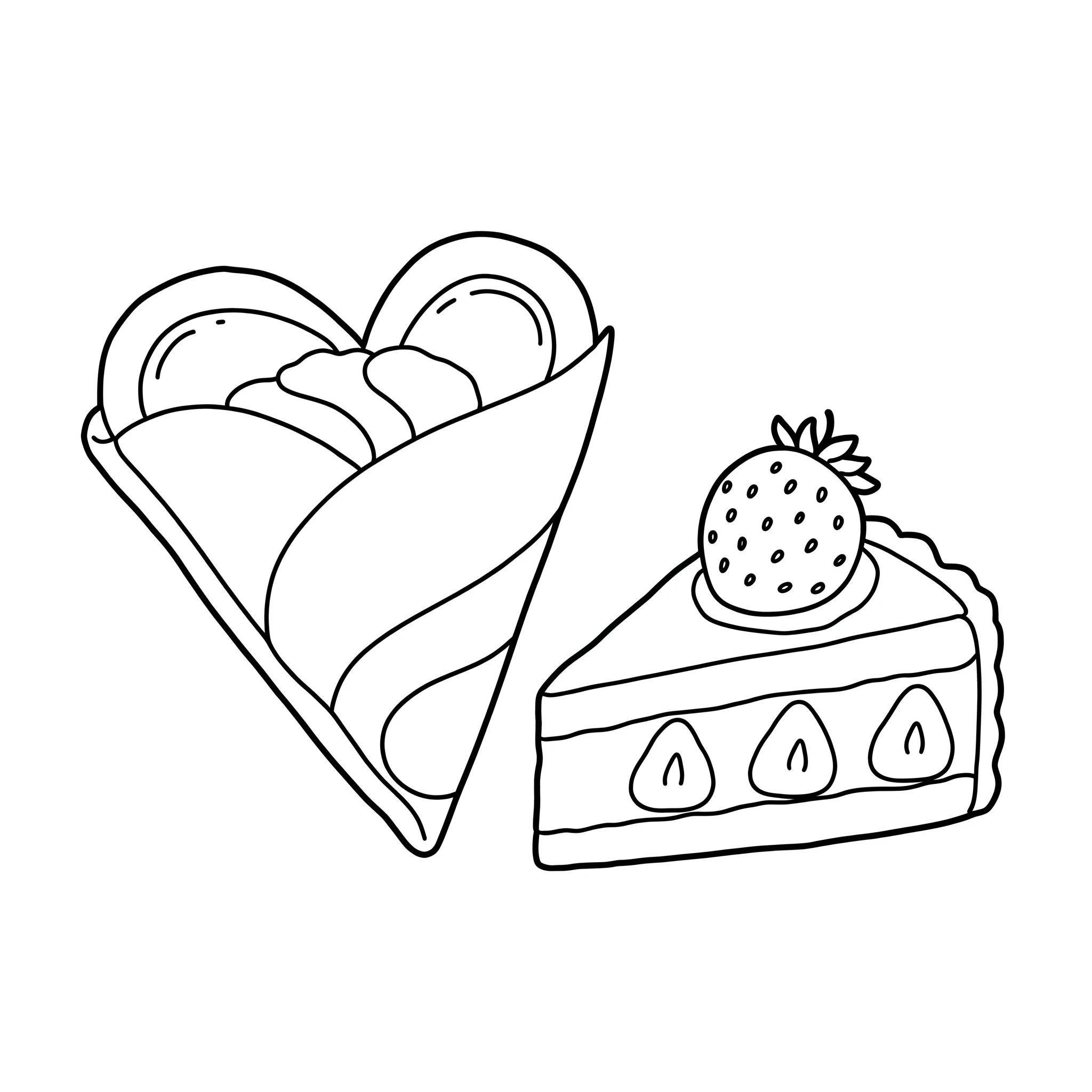 coloriage Crepes pour enfant de 7 ans