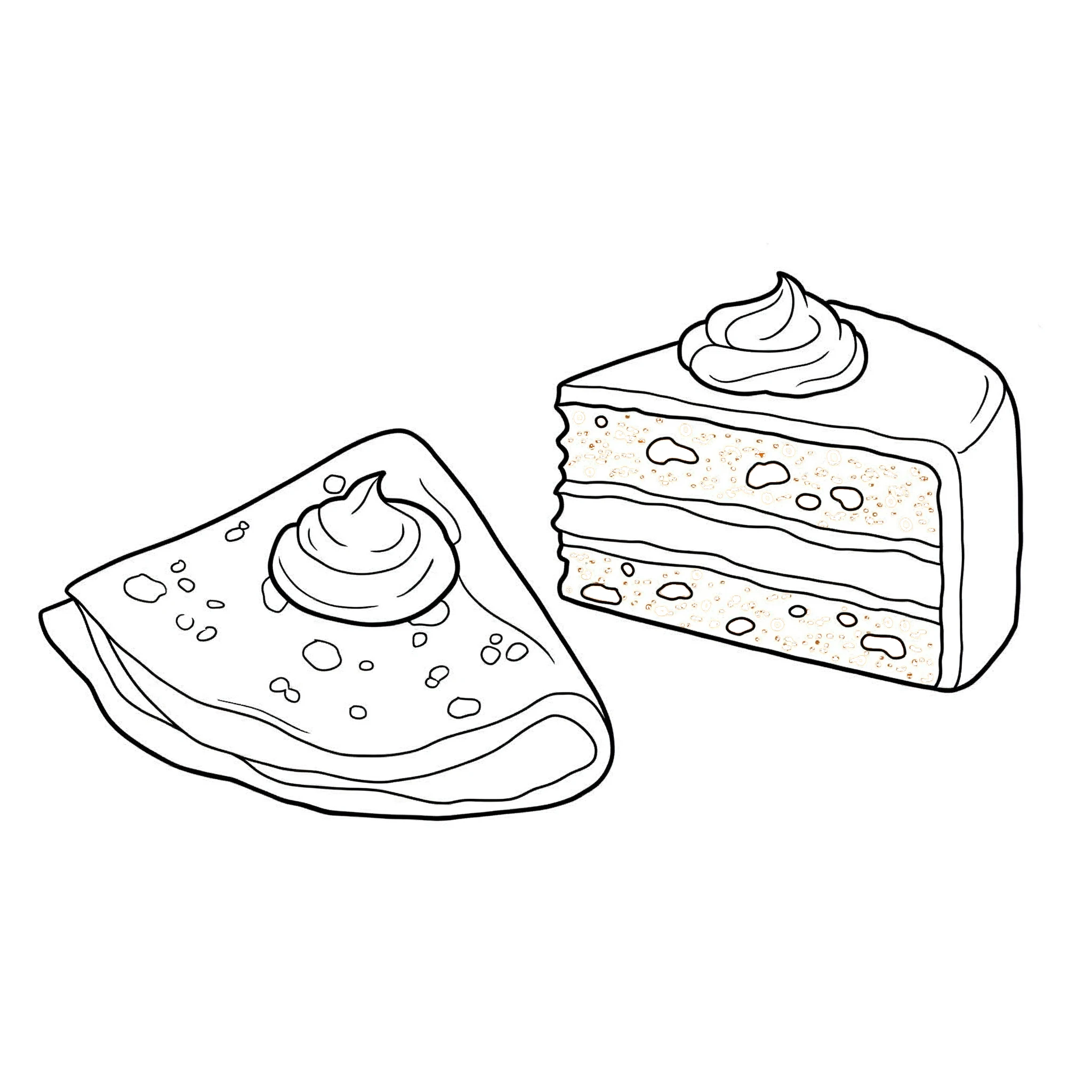 coloriage Crepes pour primaire 1