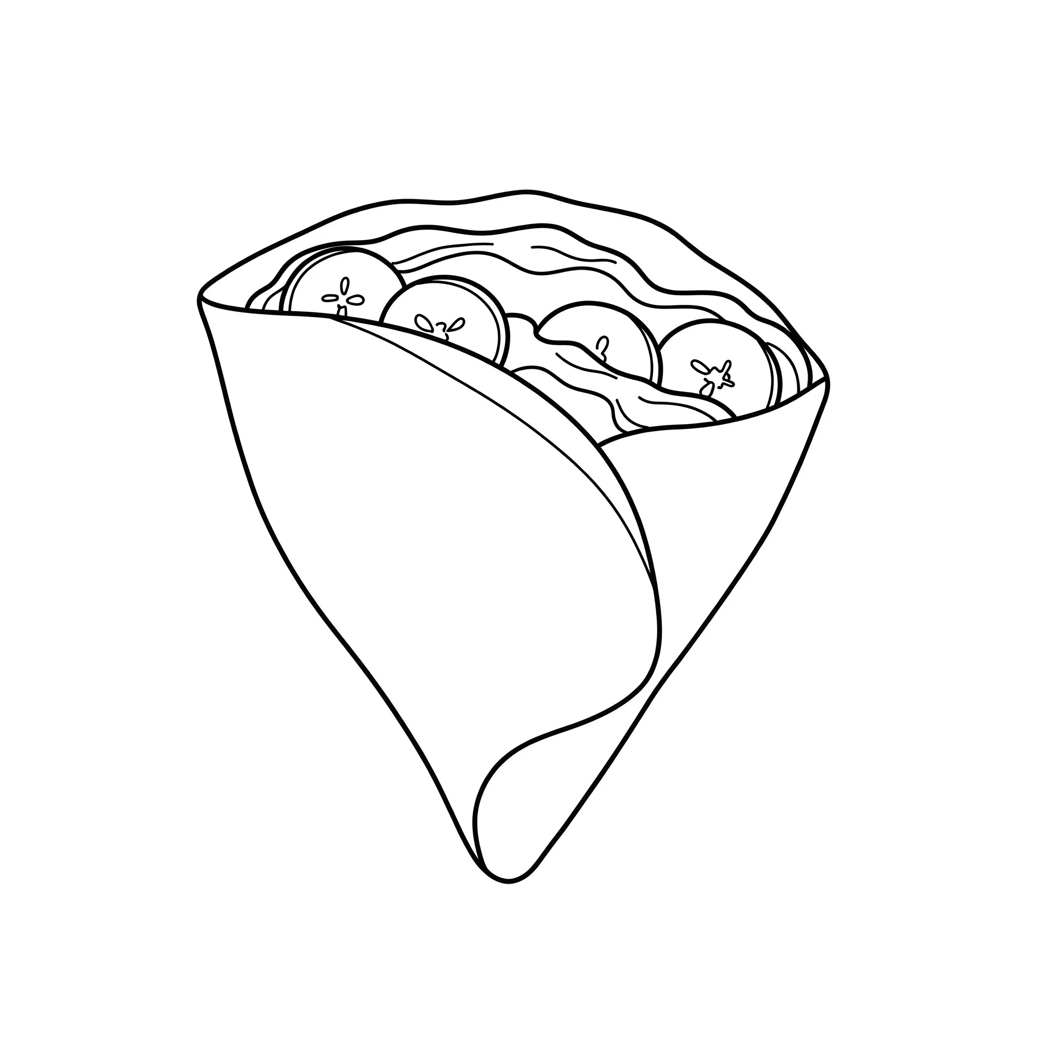 imprimer coloriage Crepes gratuit
