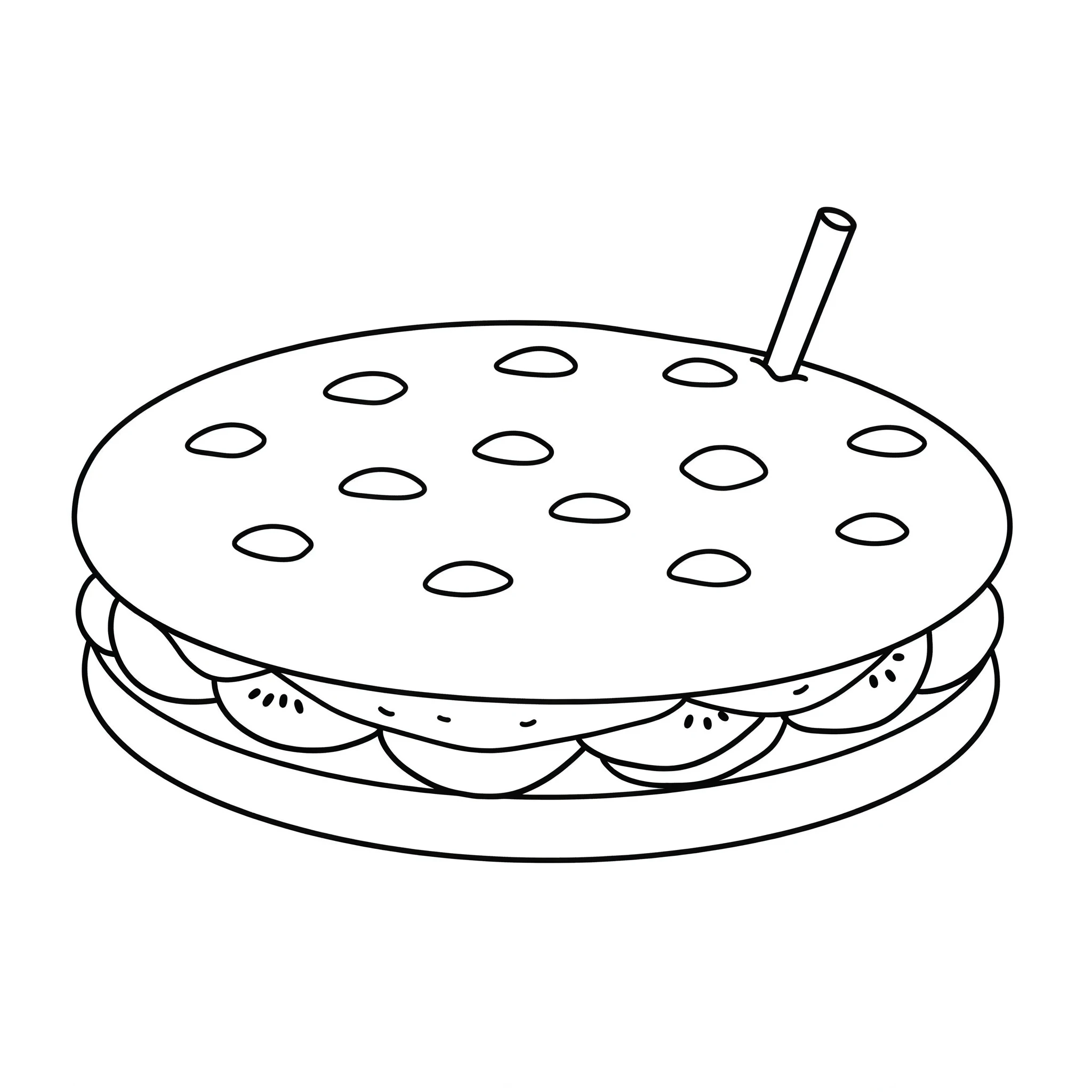 image pour coloriage Crepes enfant