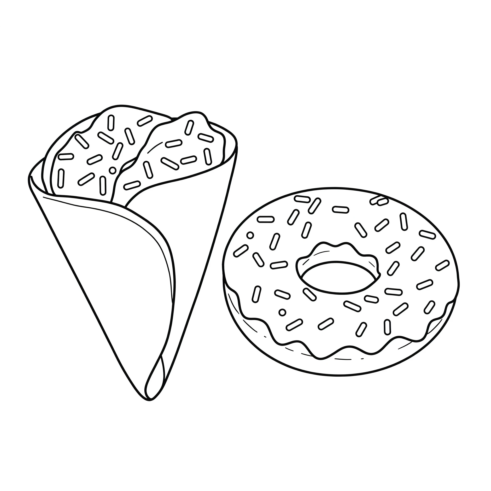 coloriage Crepes pour bebe a imprimer