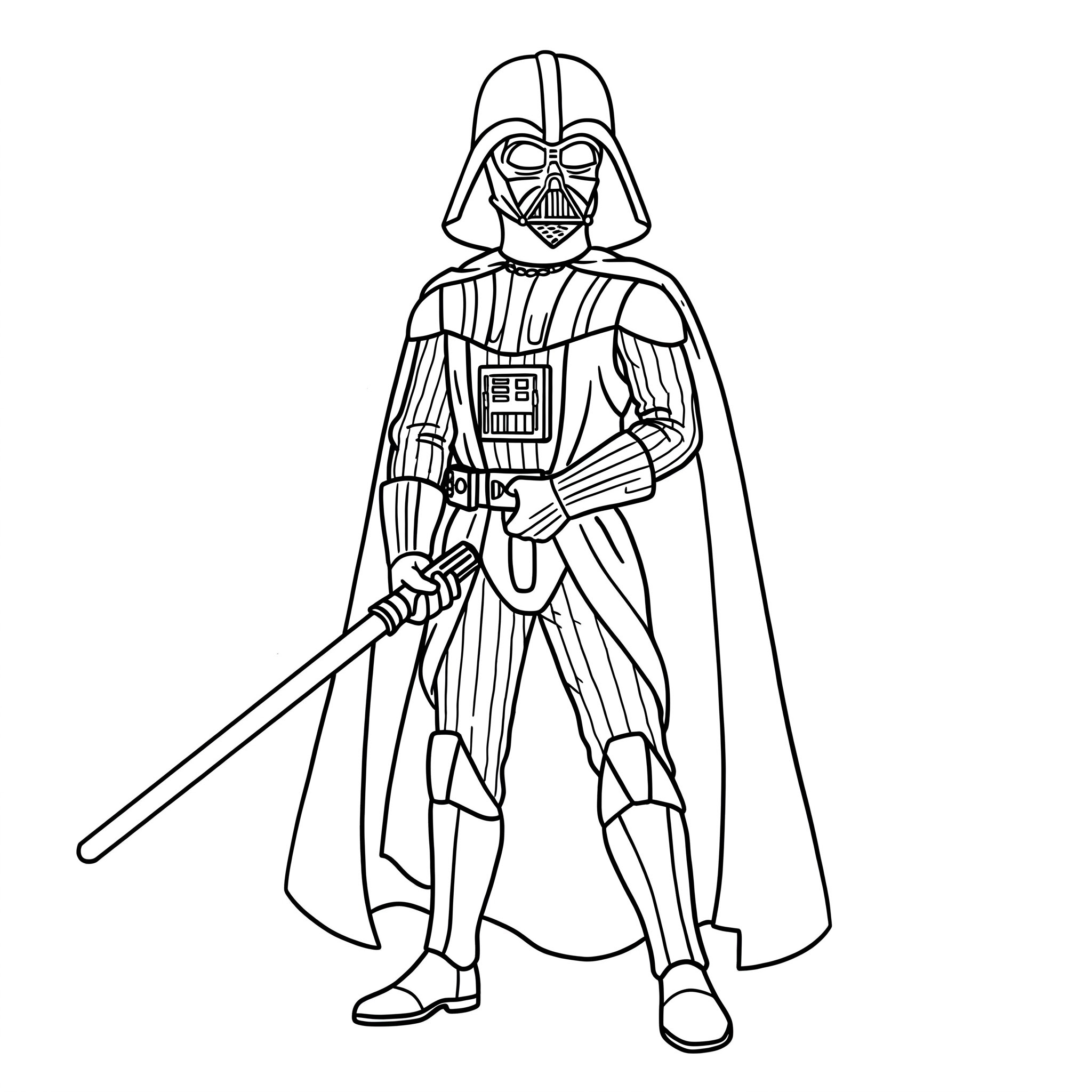 coloriage Dark Vador a imprimer gratuit