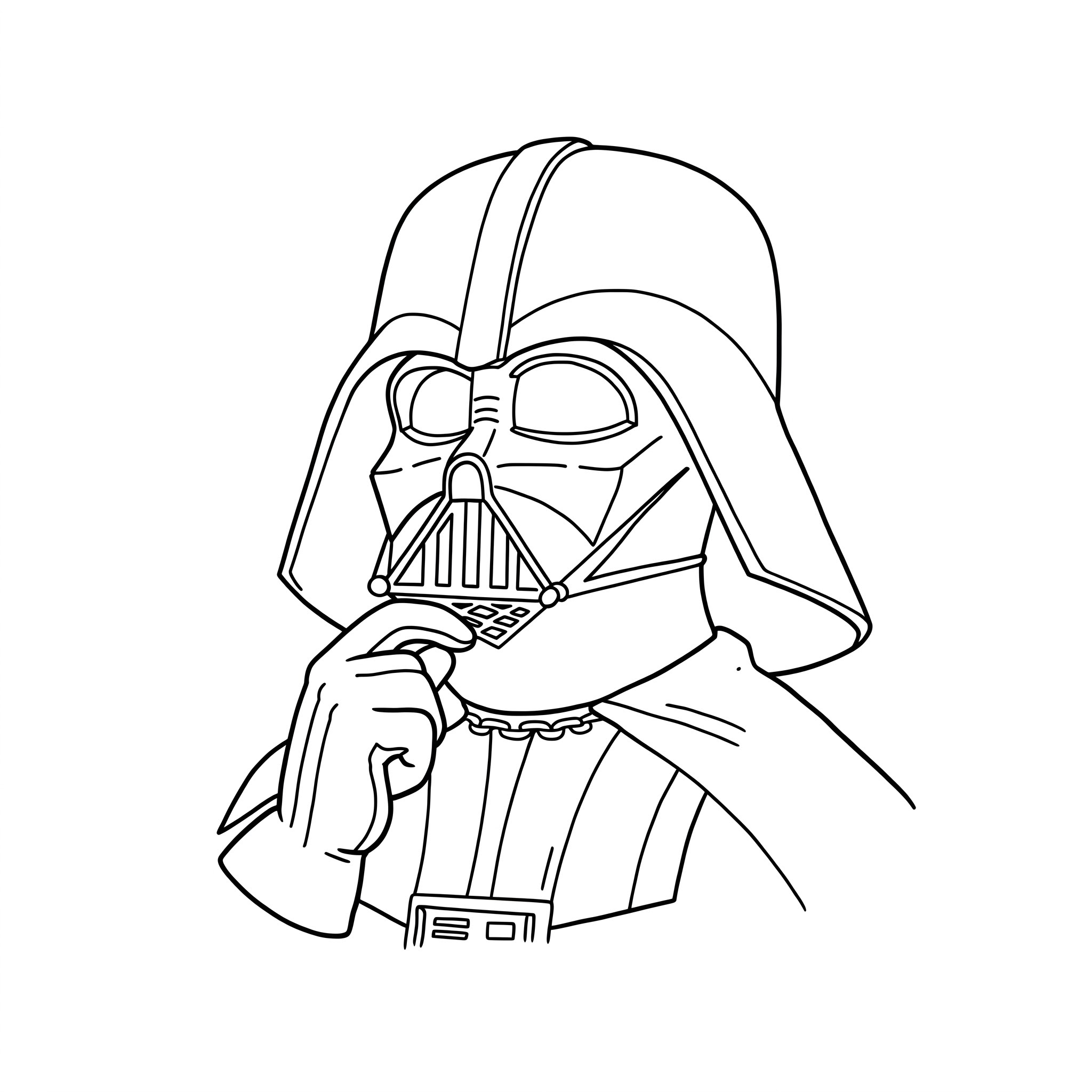coloriage Dark Vador a imprimer gratuit 1