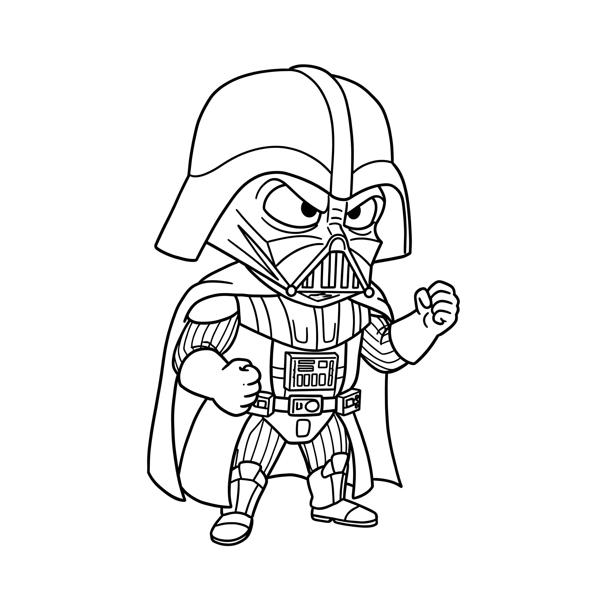 coloriage Dark Vador à imprimer gratuitement