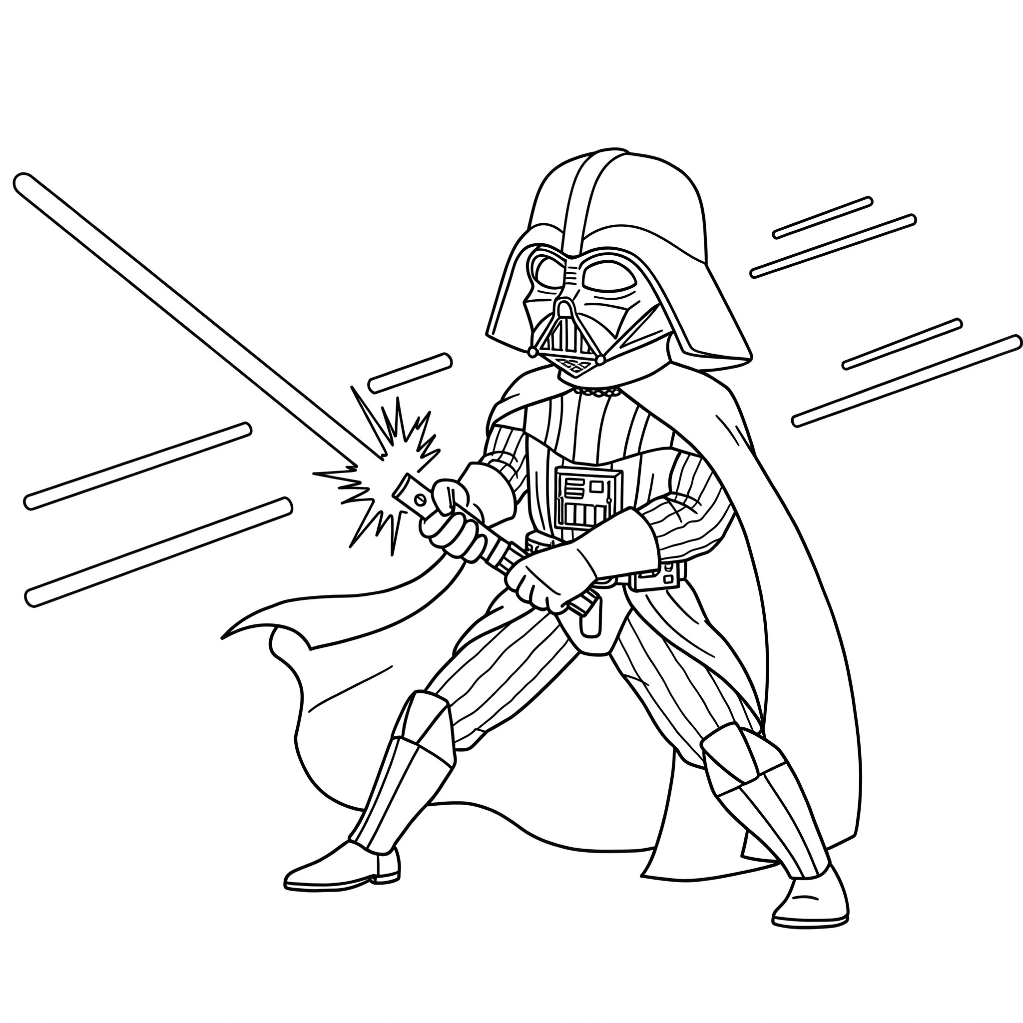 coloriage Dark Vador pour enfant gratuit