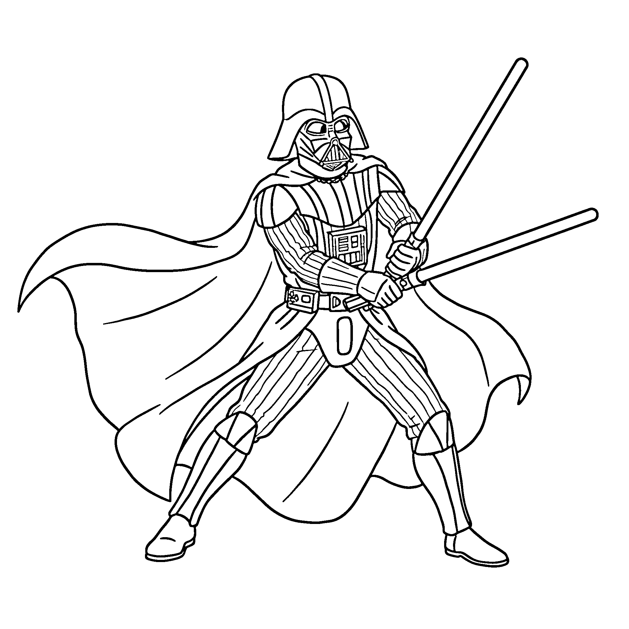 coloriage Dark Vador pour enfant de 8 ans