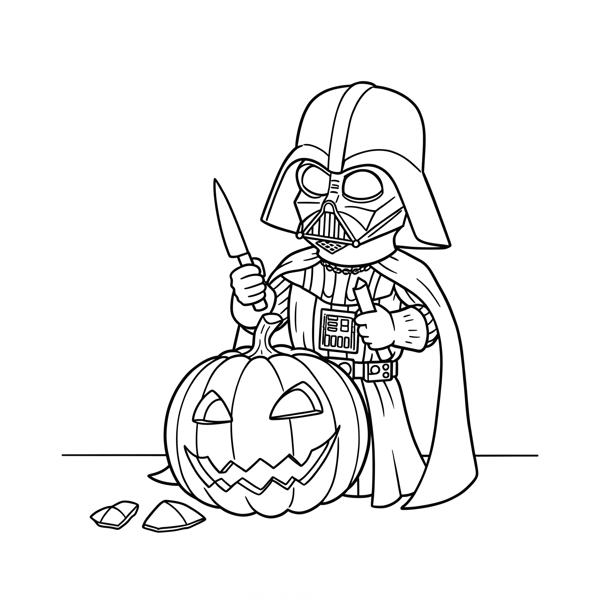 coloriage Dark Vador pour enfants à télécharger
