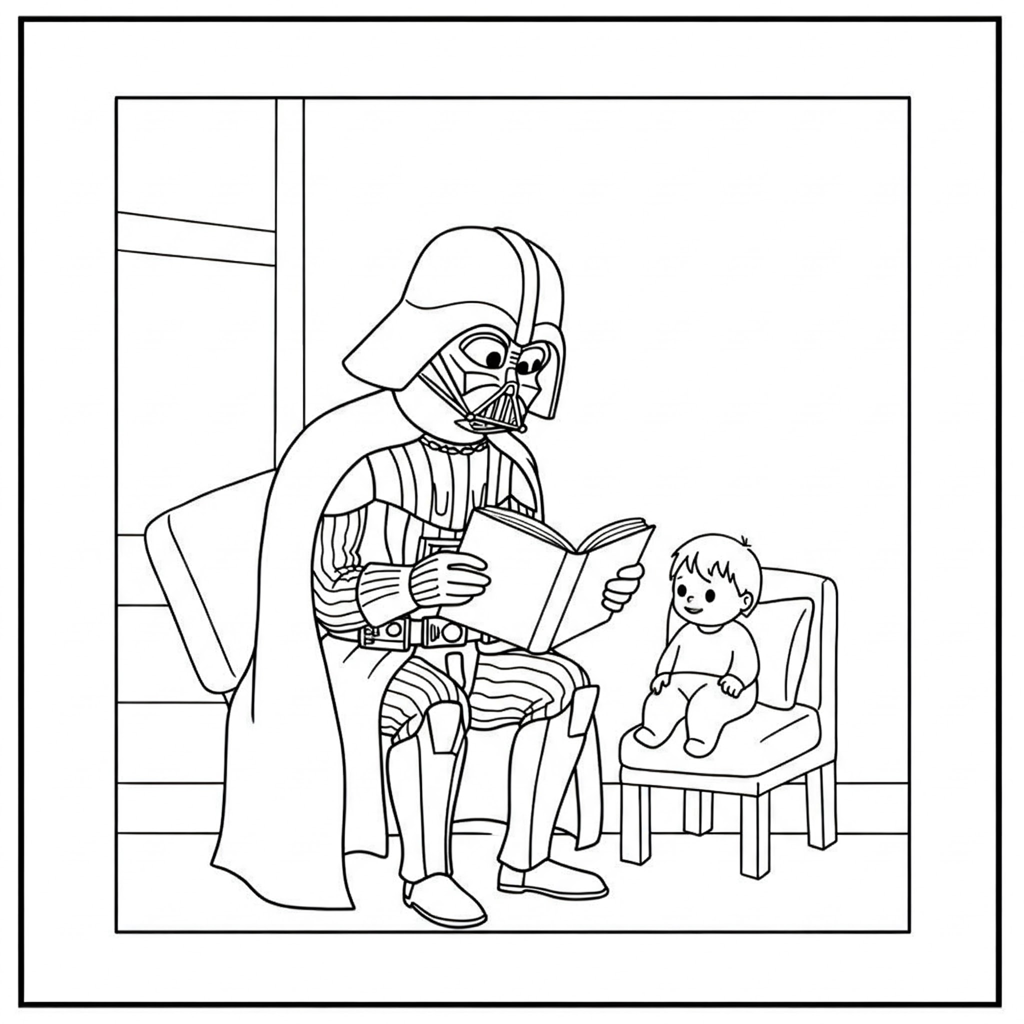 coloriage Dark Vador pour enfants 1