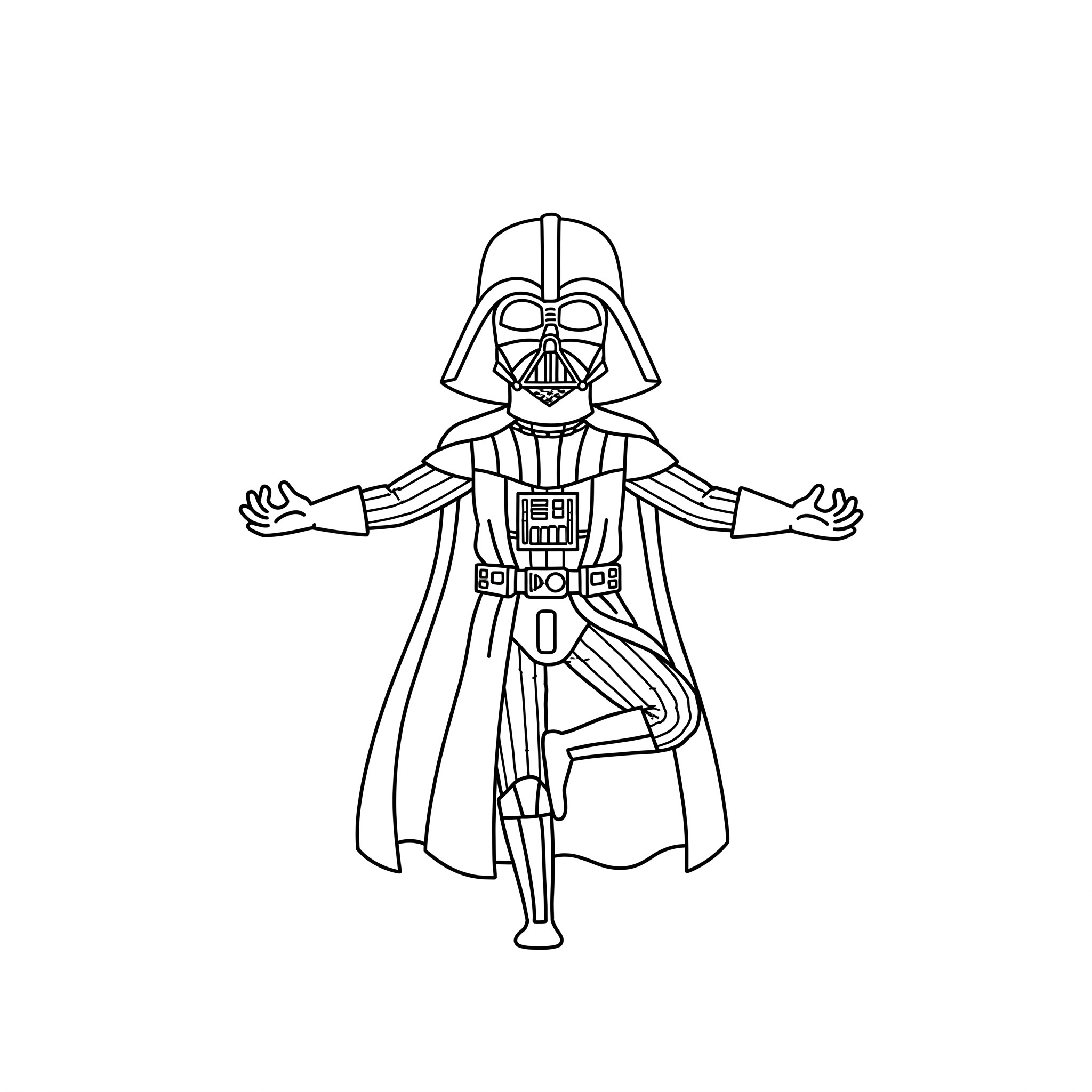 coloriage Dark Vador de pour enfants
