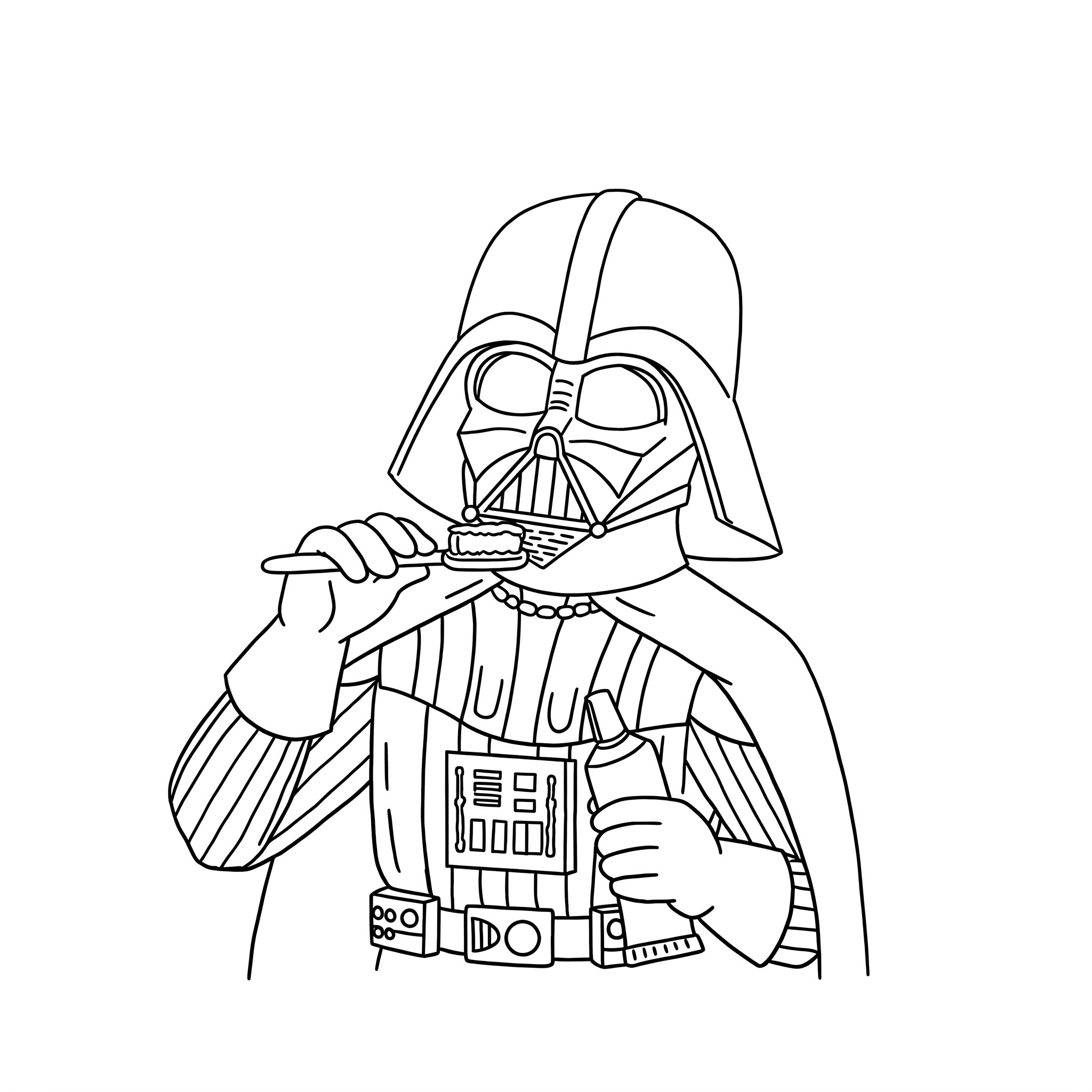coloriage Dark Vador à imprimer pdf gratuit 1