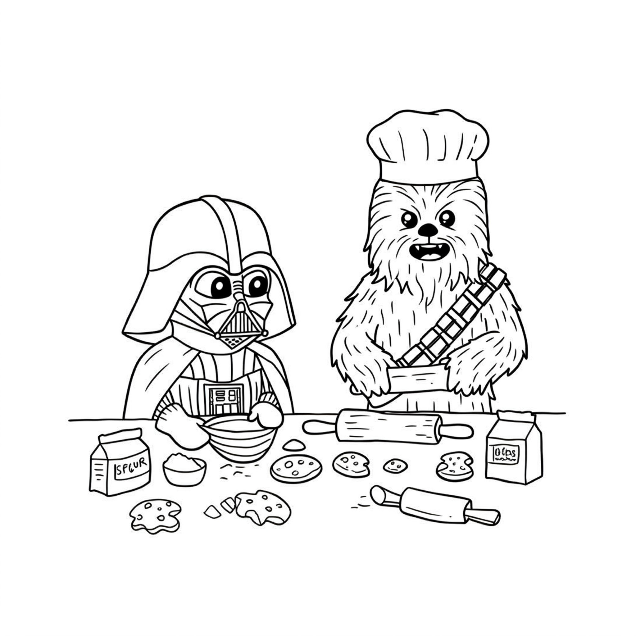 coloriage Dark Vador à imprimer pdf gratuit 2