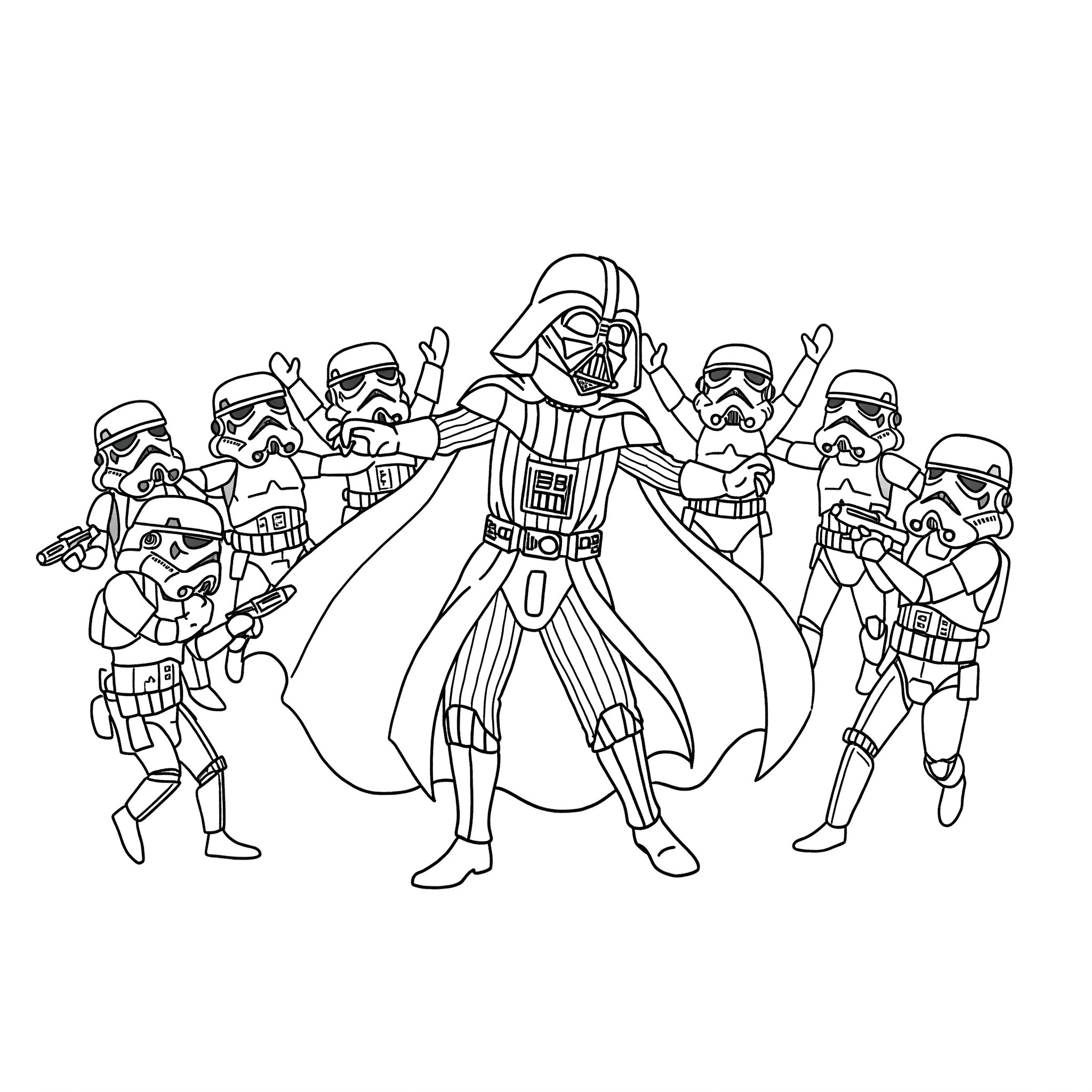 coloriage Dark Vador à imprimer gratuitement pdf