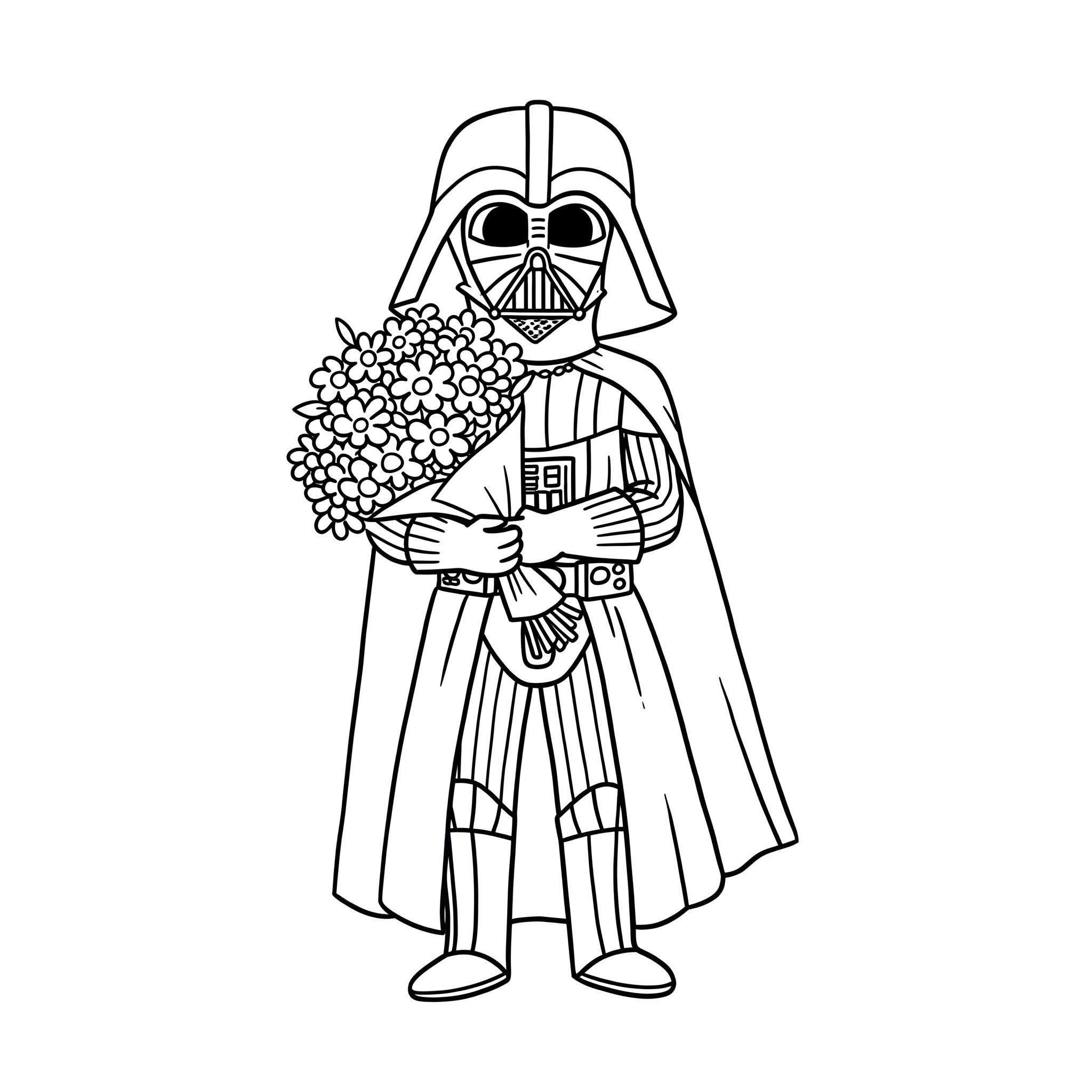 coloriage Dark Vador pour enfant de 10 ans